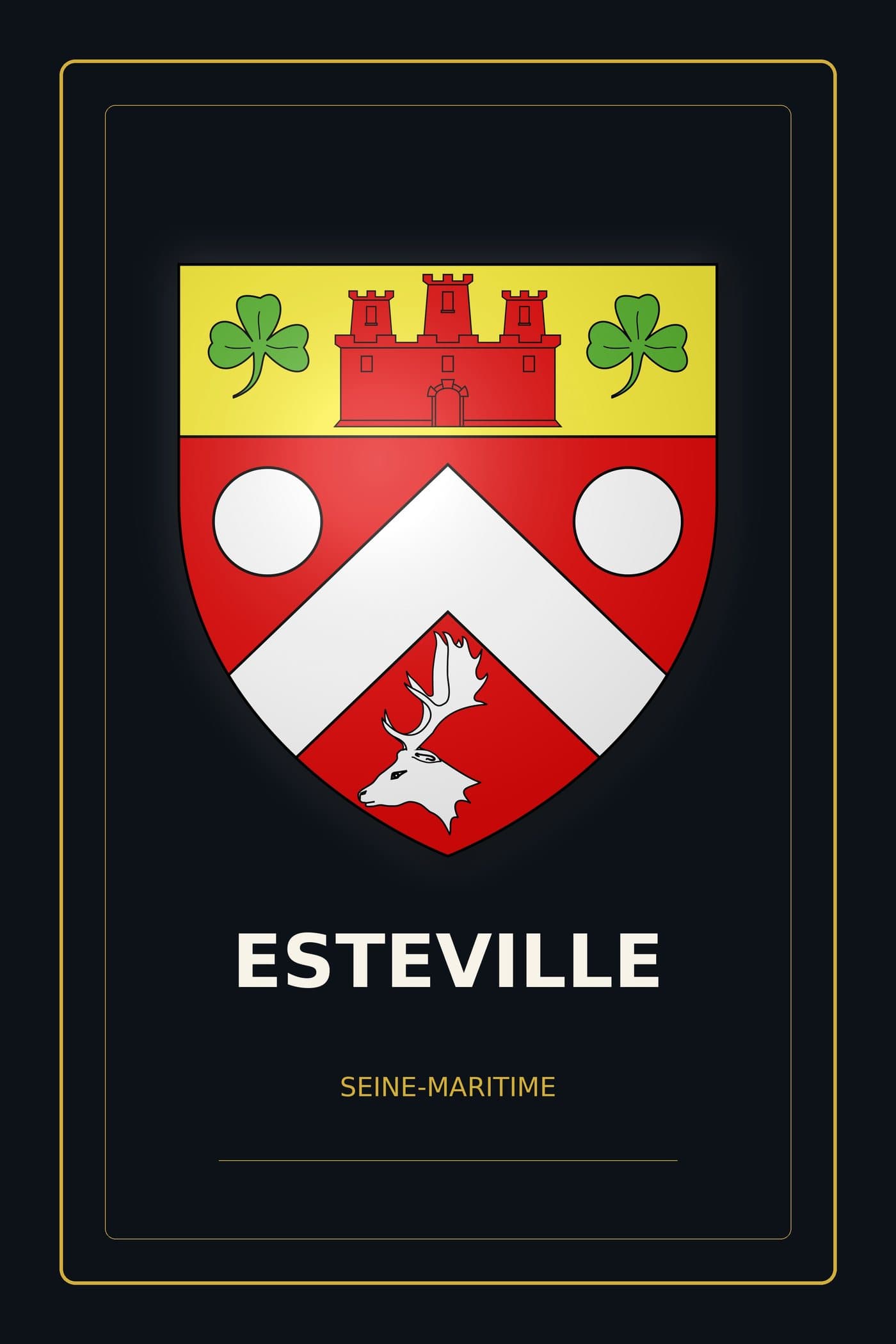 Blason d'Esteville