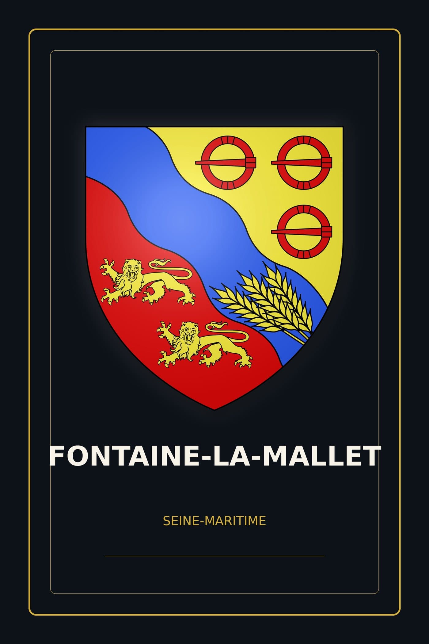 Blason de Fontaine-la-Mallet