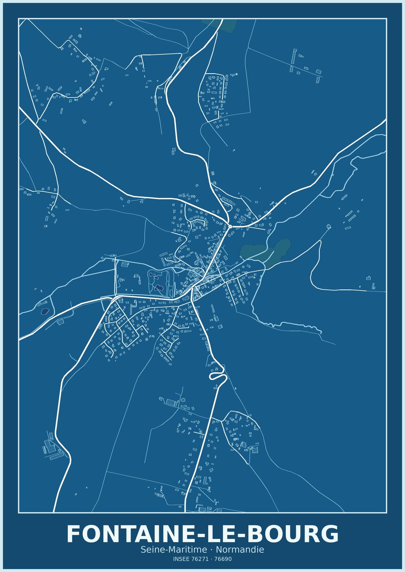 Plan de Fontaine-le-Bourg