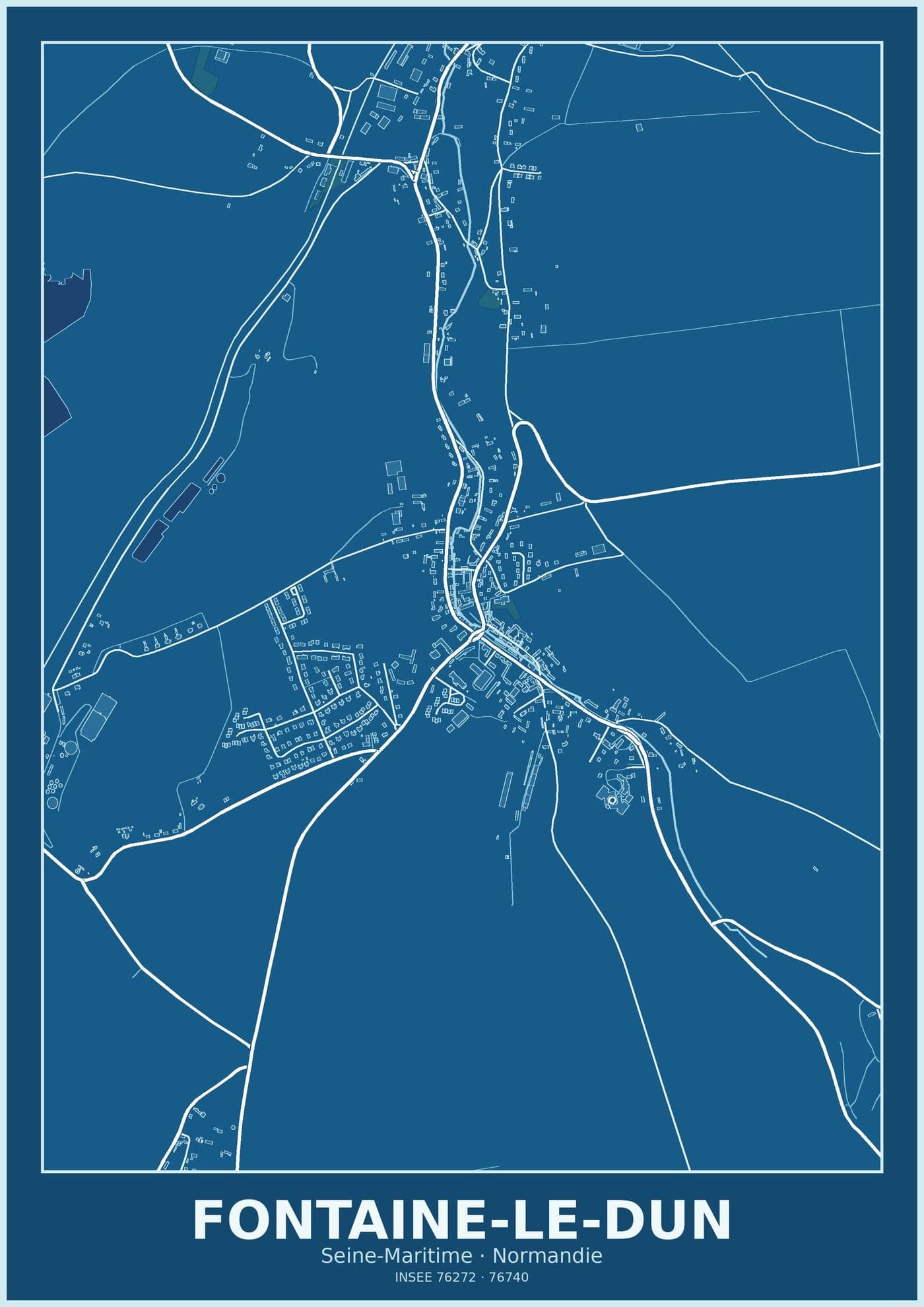 Plan de Fontaine-le-Dun