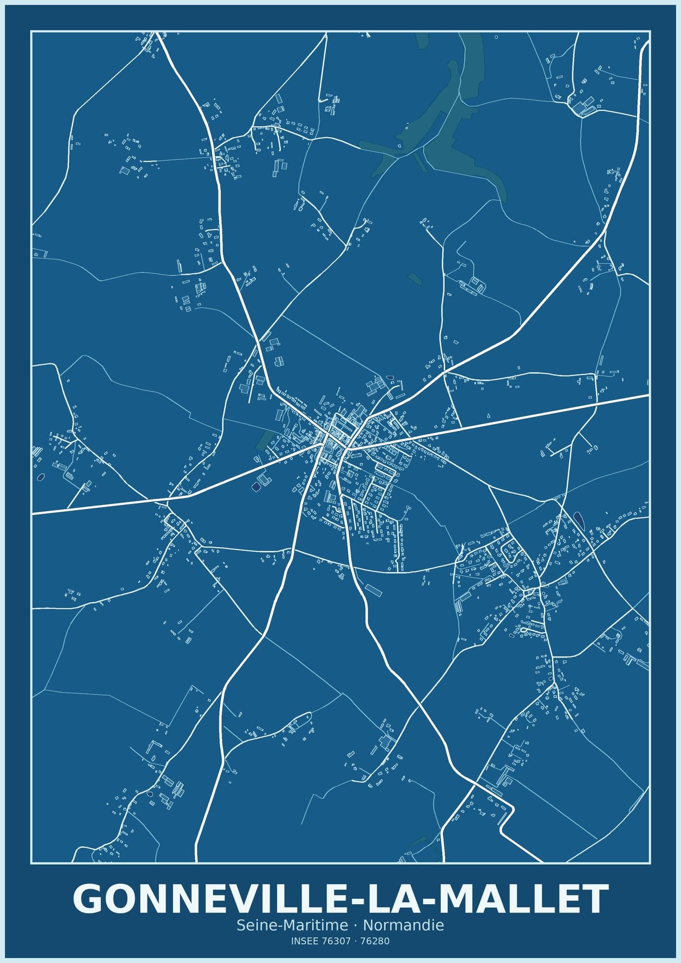 Plan de Gonneville-la-Mallet