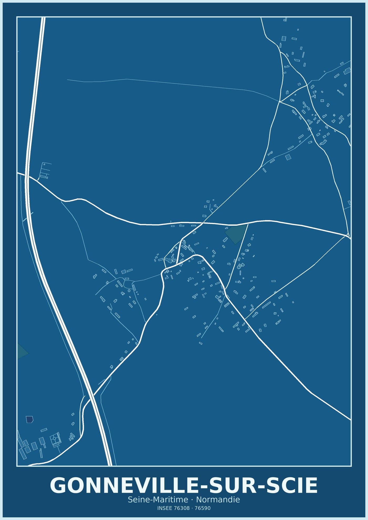 Plan de Gonneville-sur-Scie