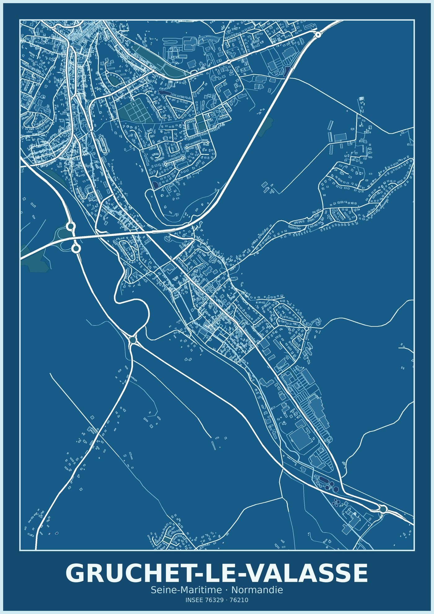 Plan de Gruchet-le-Valasse