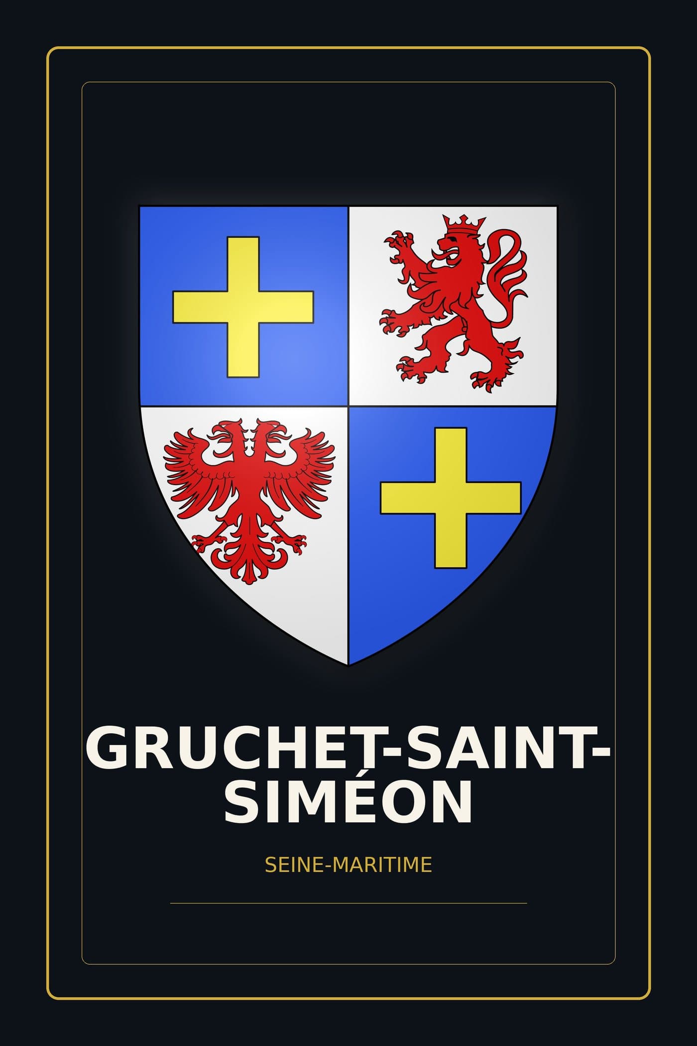 Blason de Gruchet-Saint-Siméon