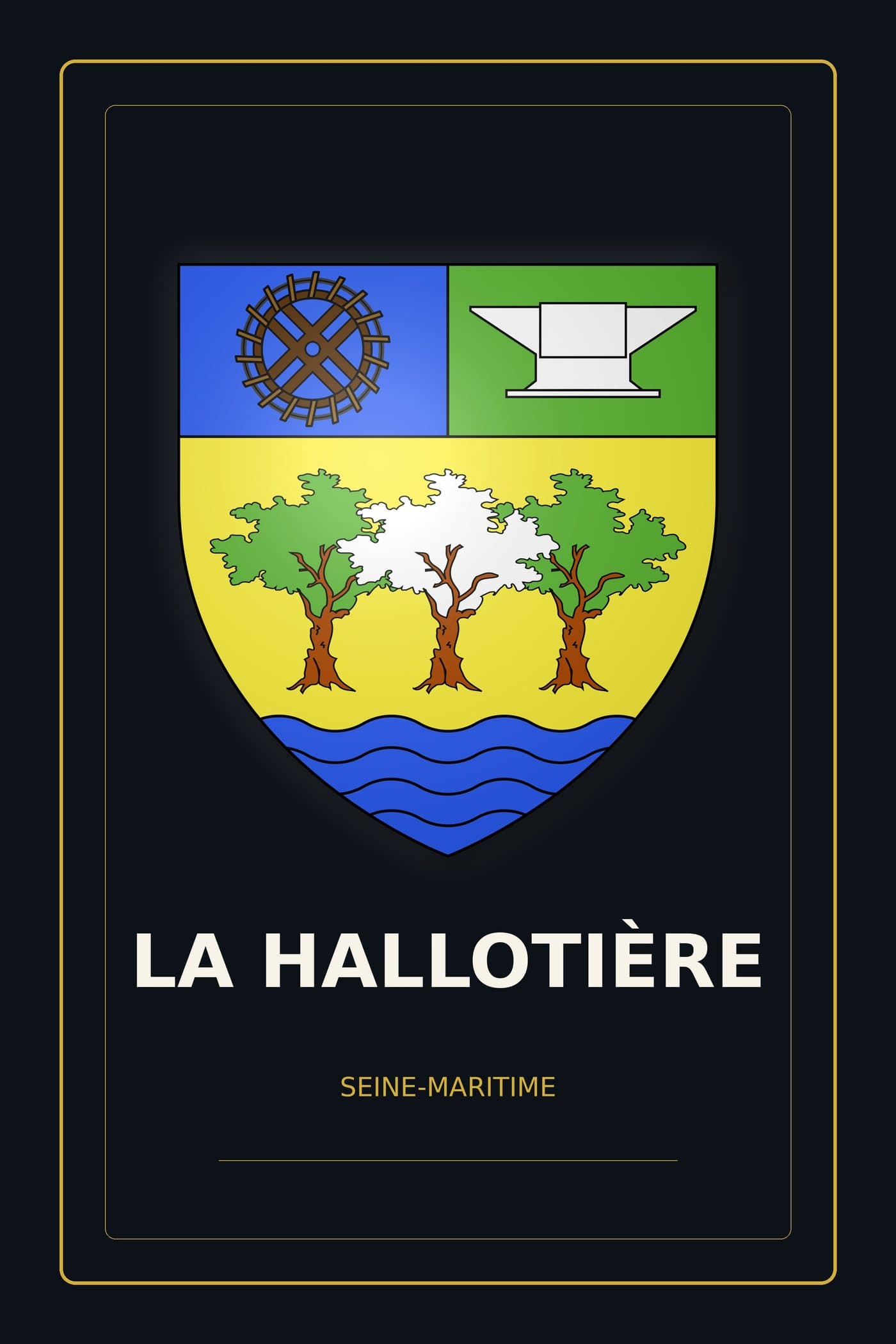 Blason de La Hallotière