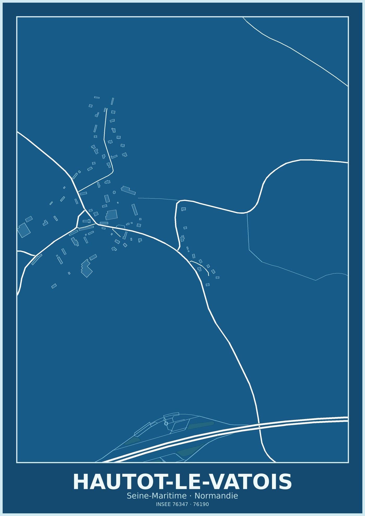 Plan d'Hautot-le-Vatois