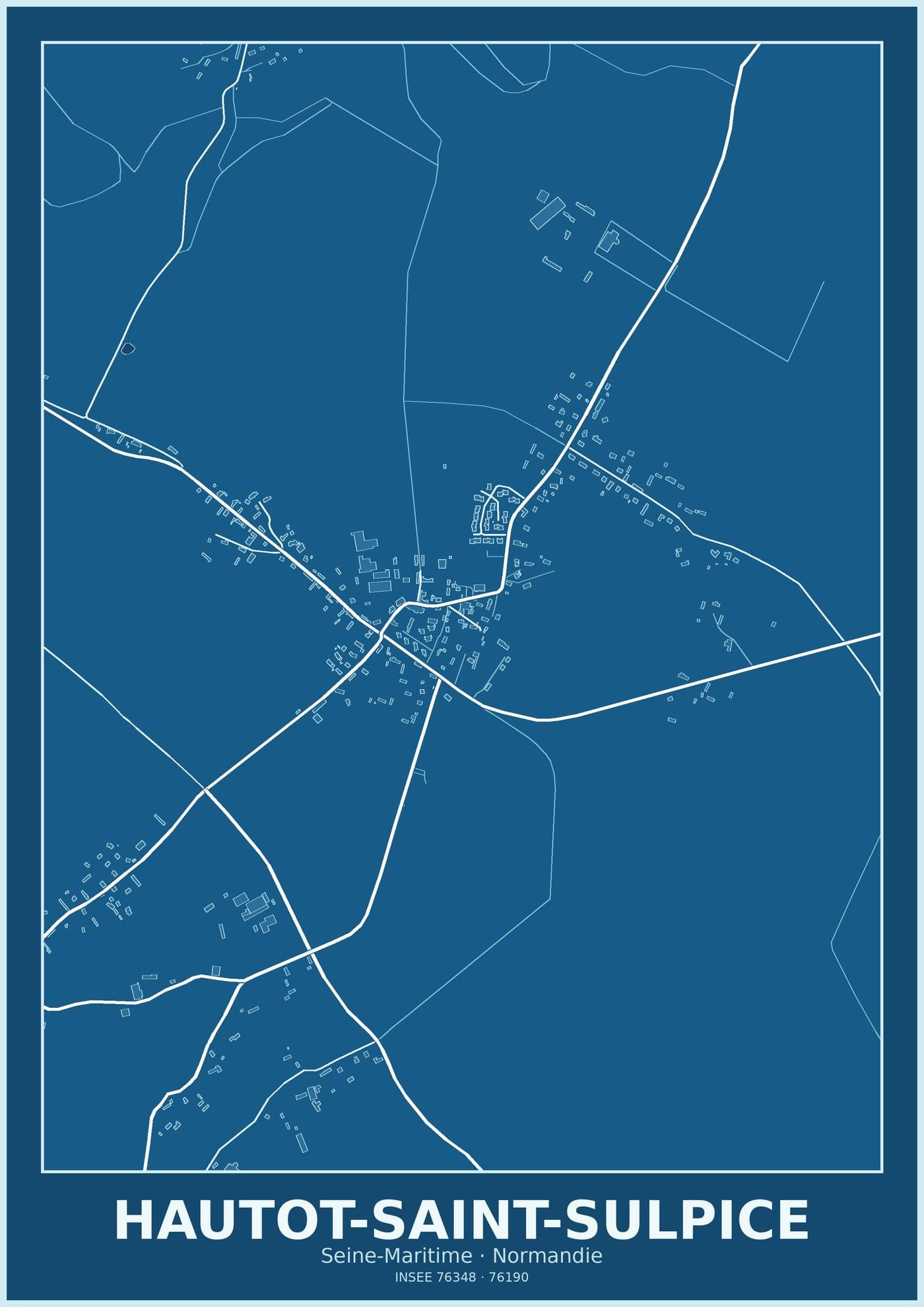 Plan d'Hautot-Saint-Sulpice