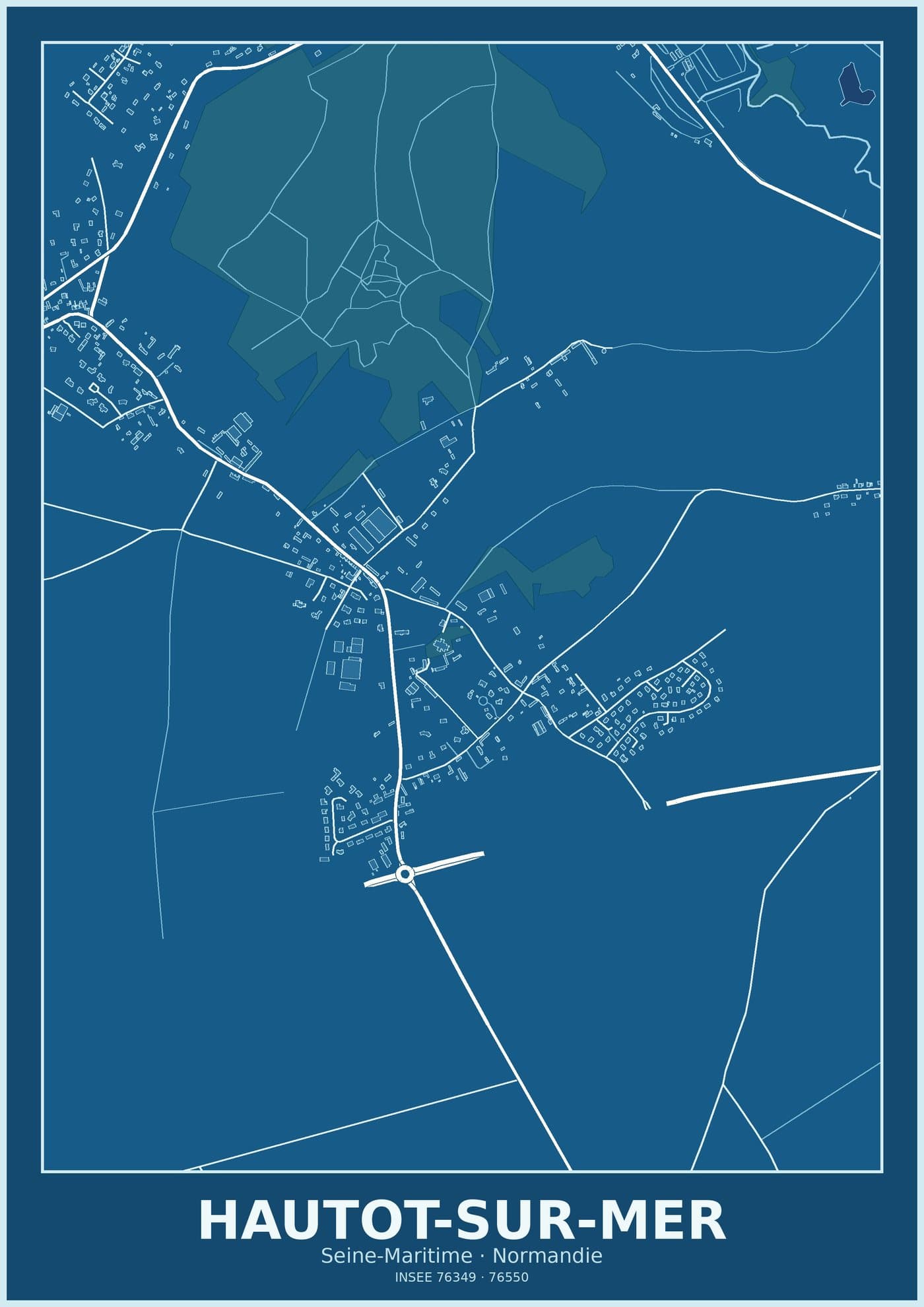 Plan d'Hautot-sur-Mer