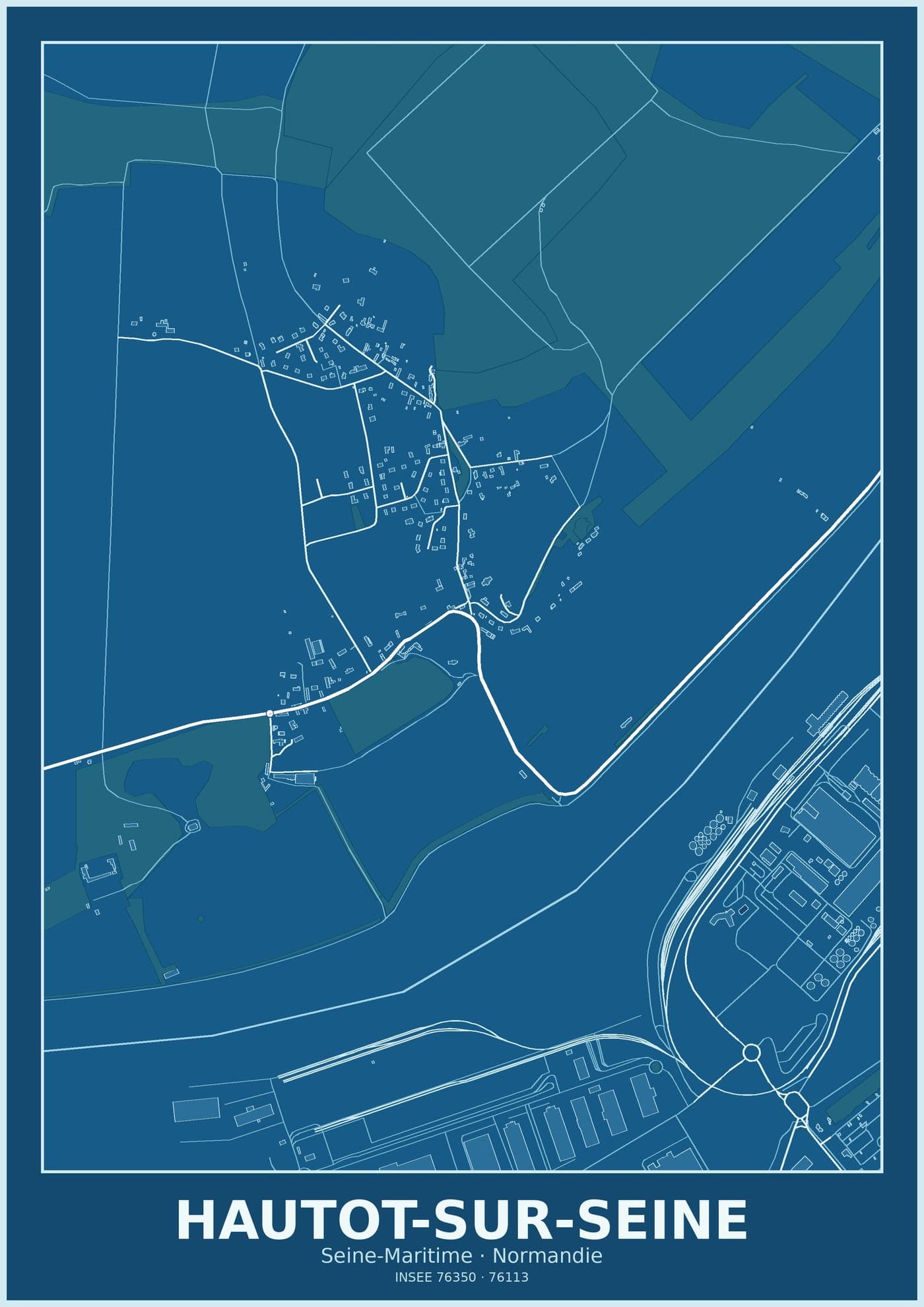 Plan d'Hautot-sur-Seine