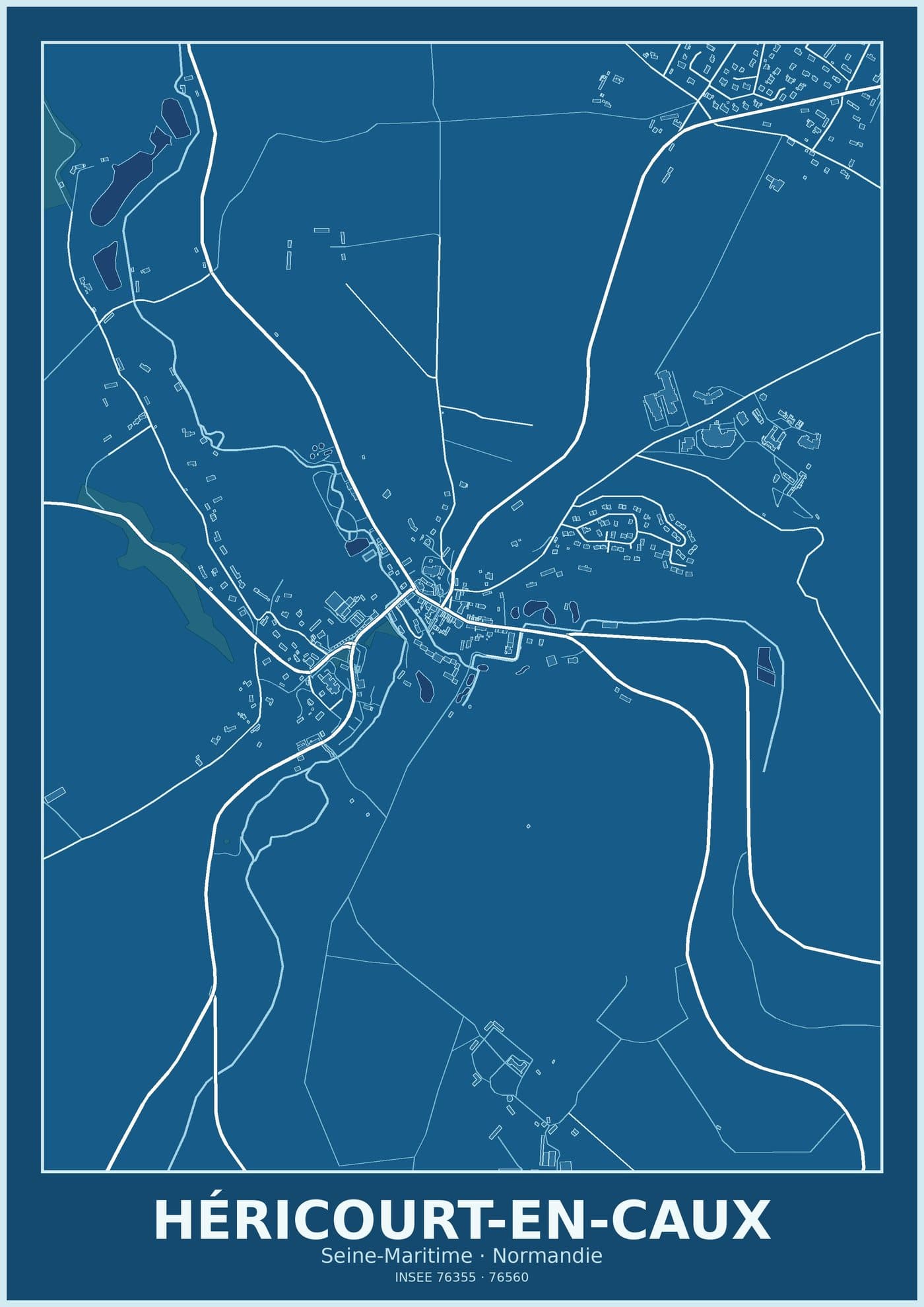Plan d'Héricourt-en-Caux