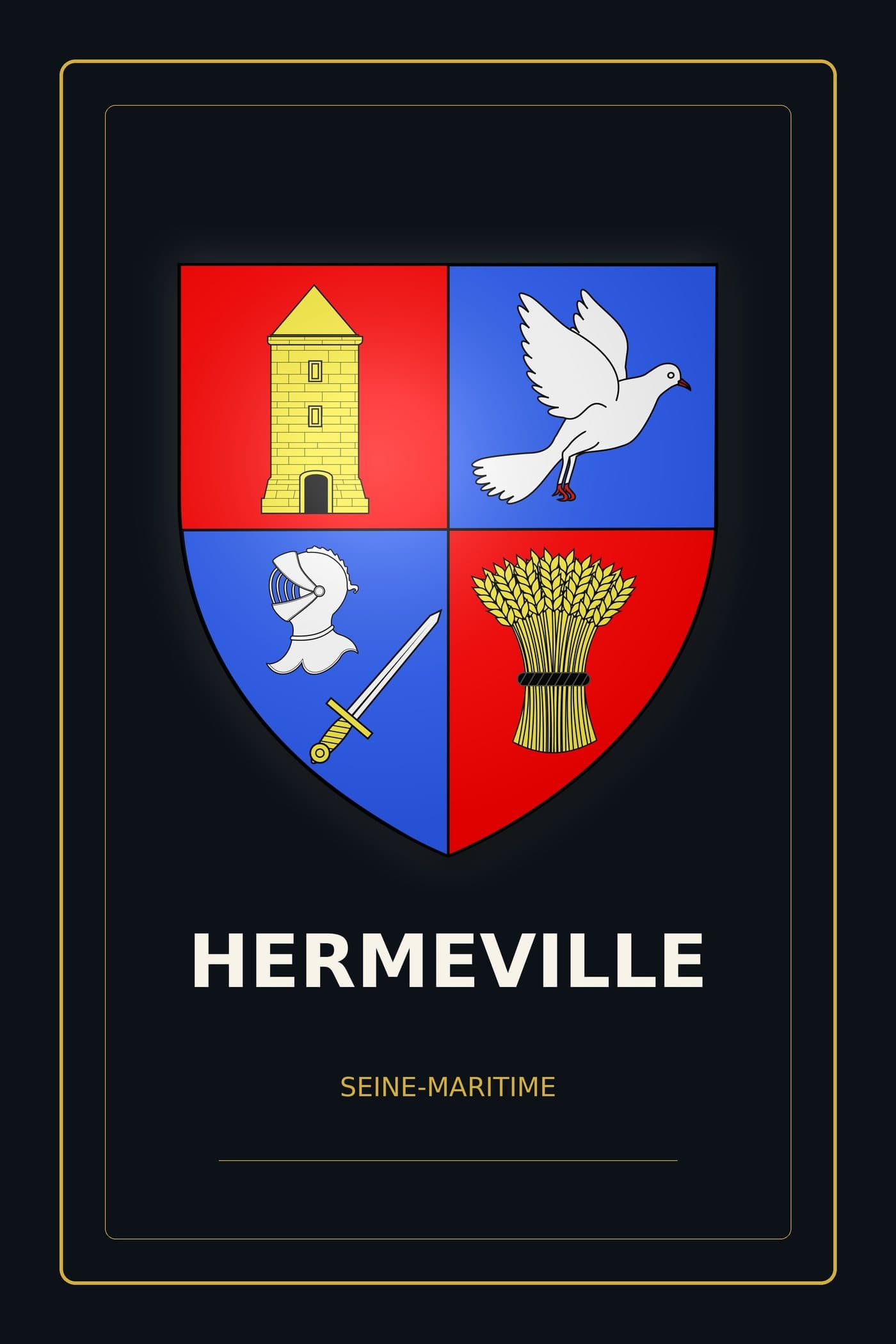 Blason d'Hermeville