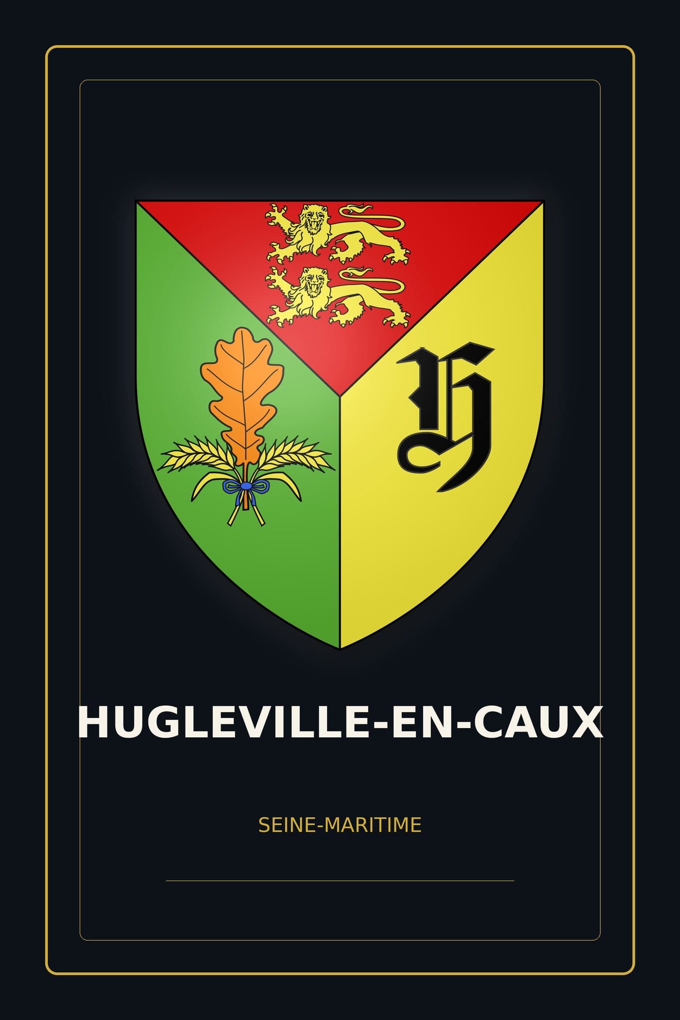 Blason d'Hugleville-en-Caux