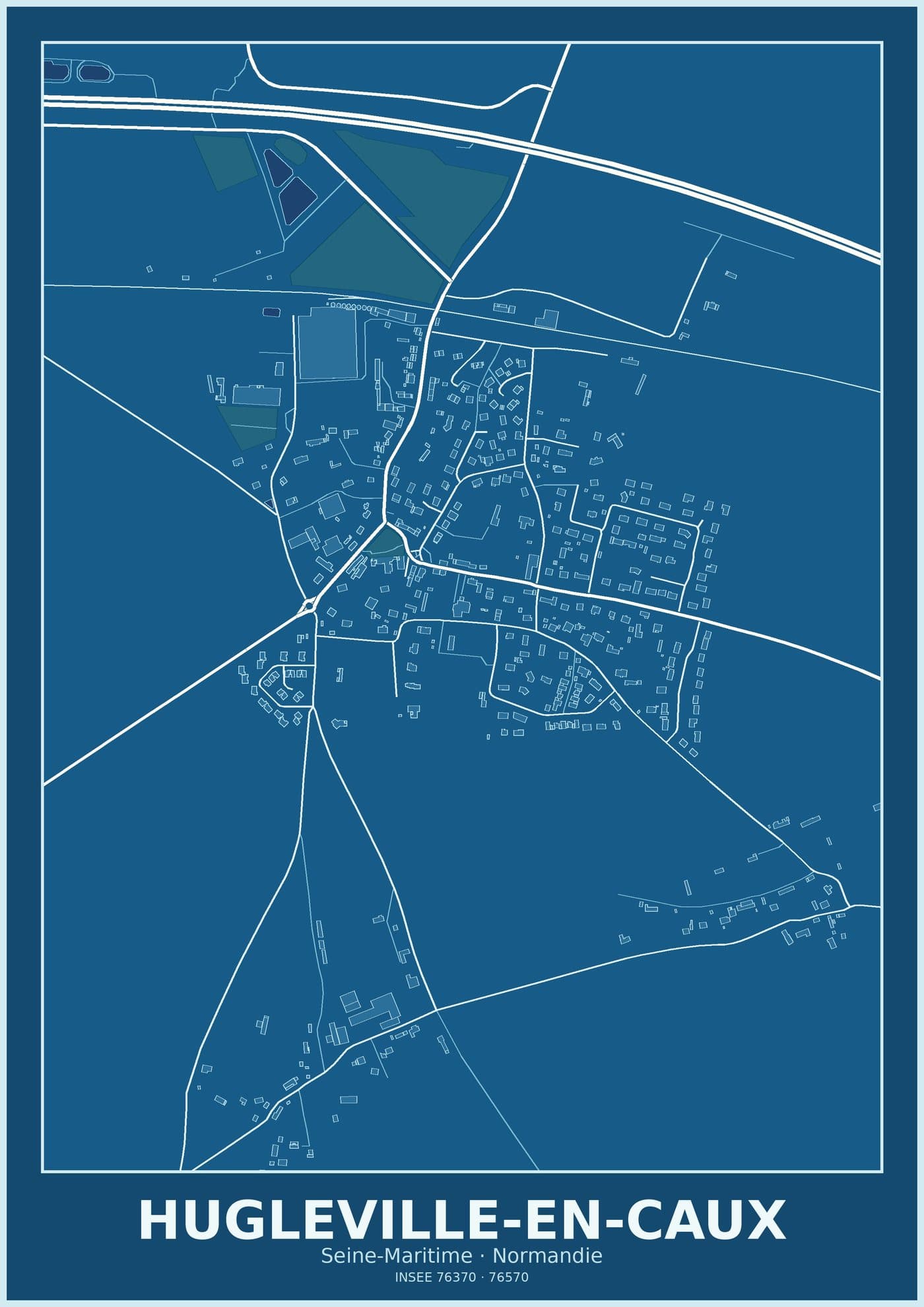 Plan d'Hugleville-en-Caux