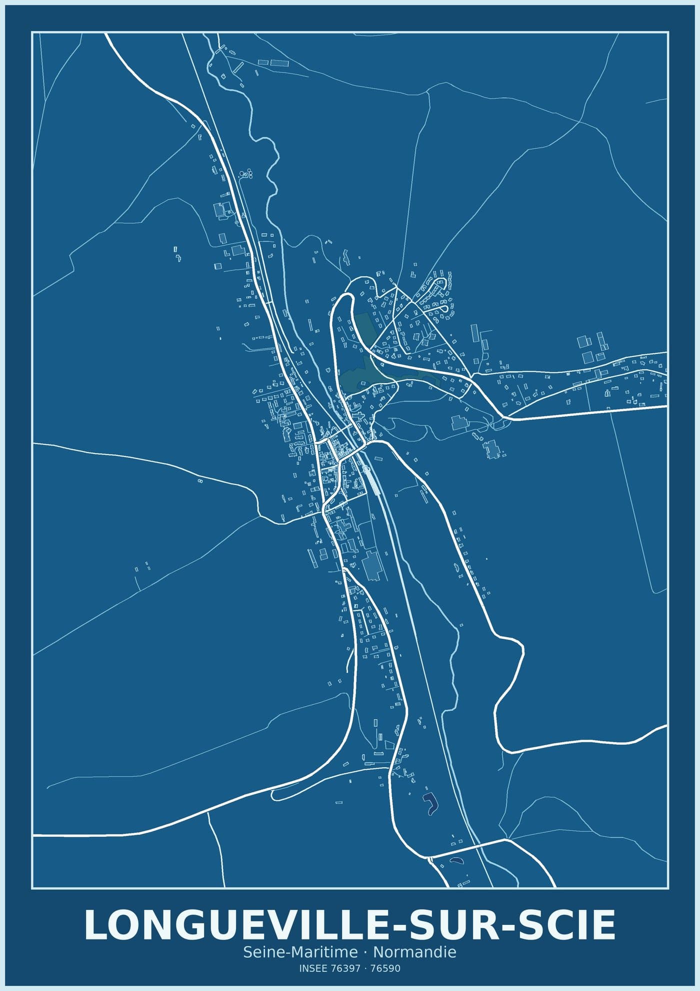 Plan de Longueville-sur-Scie