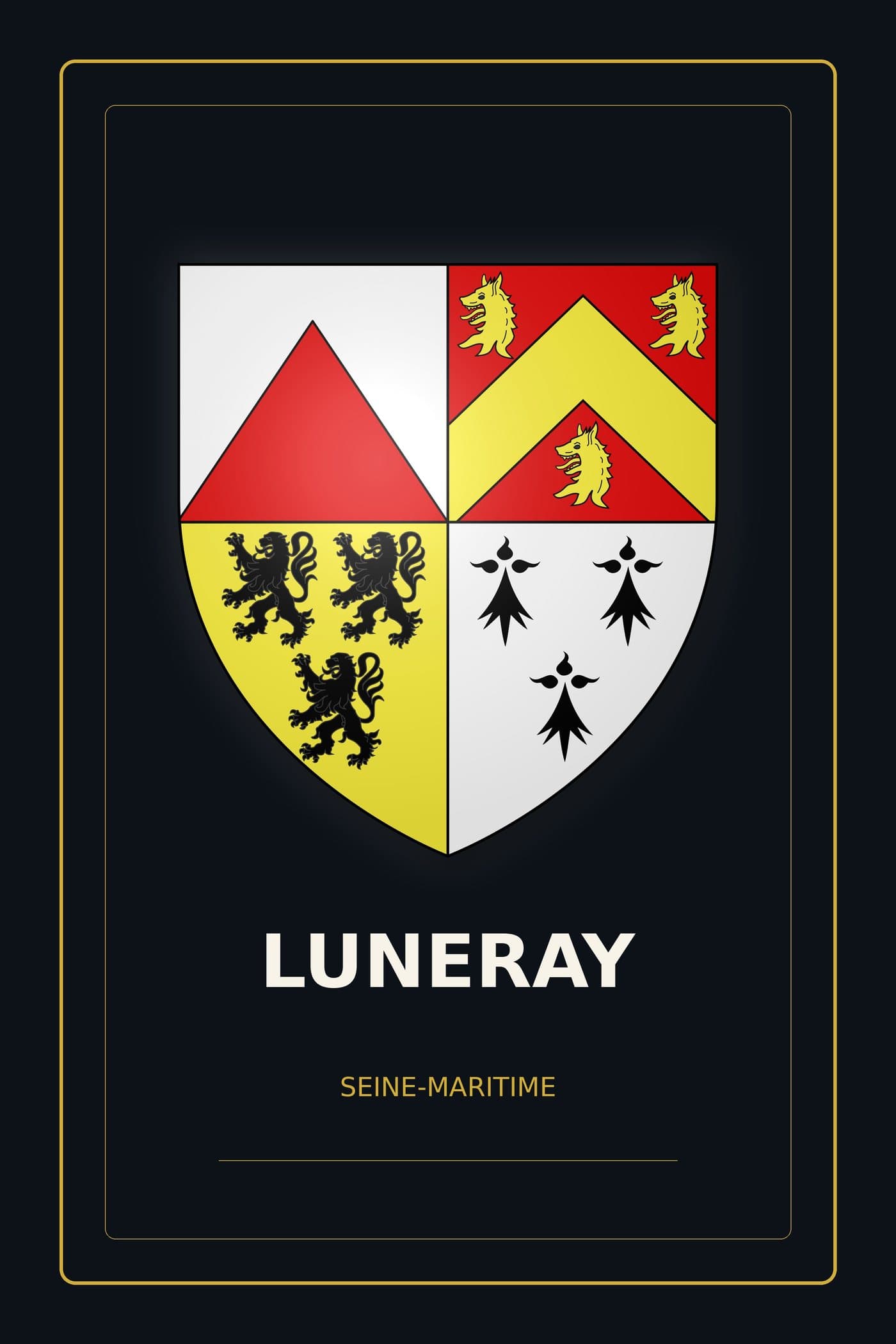 Blason de Luneray
