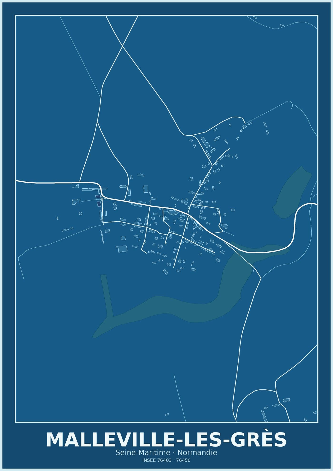 Plan de Malleville-les-Grès