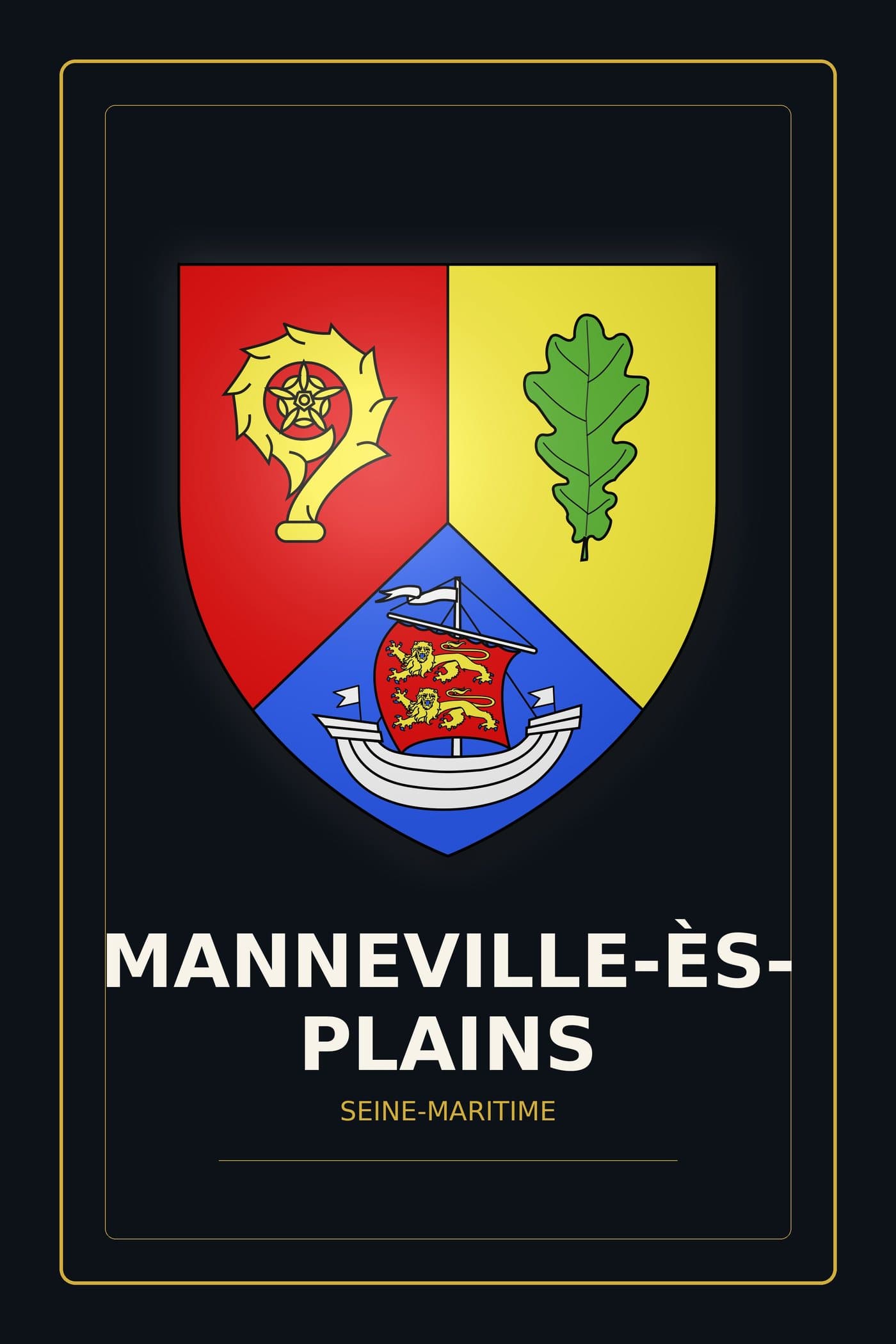 Blason de Manneville-ès-Plains
