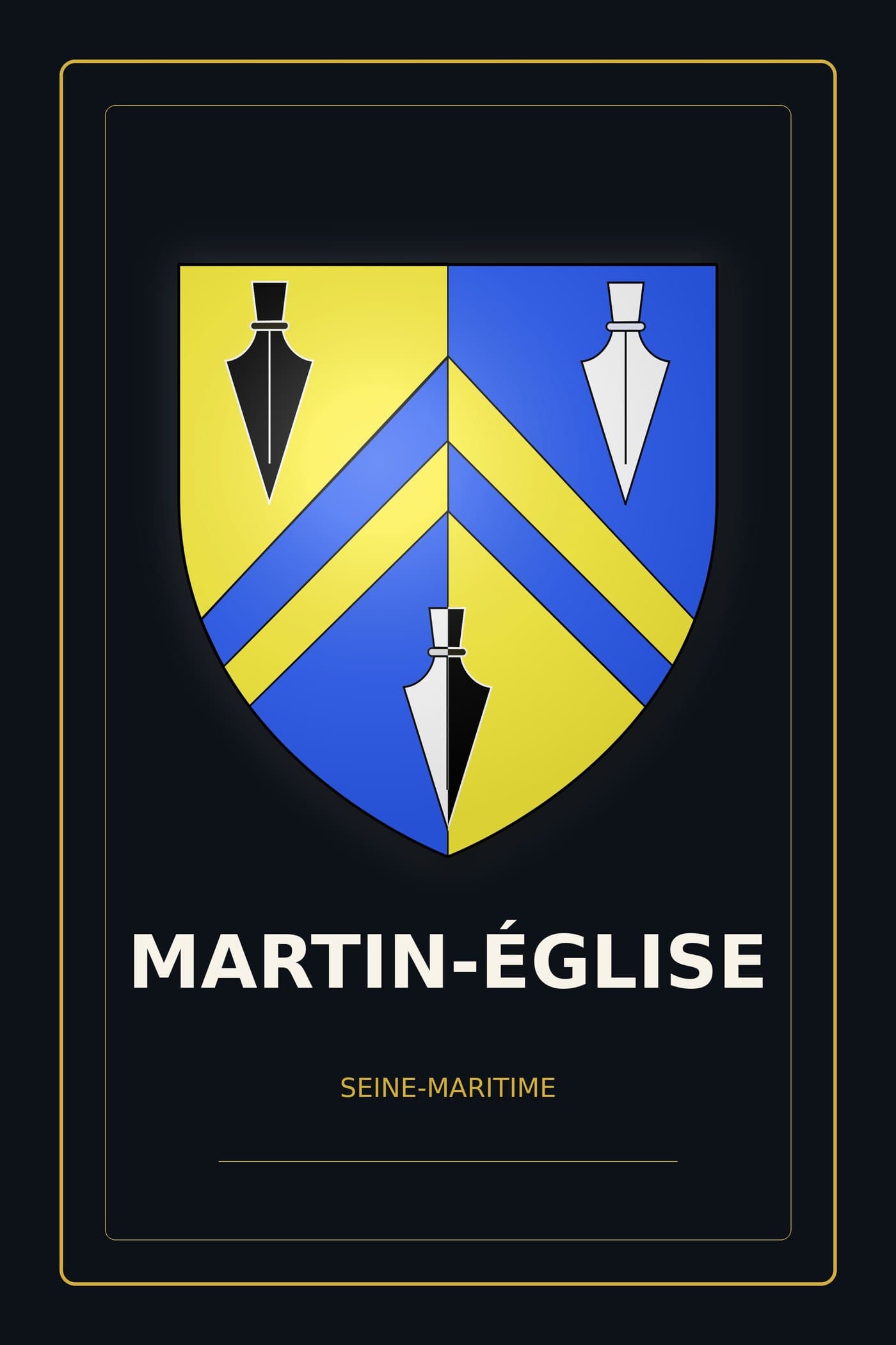 Blason de Martin-Église
