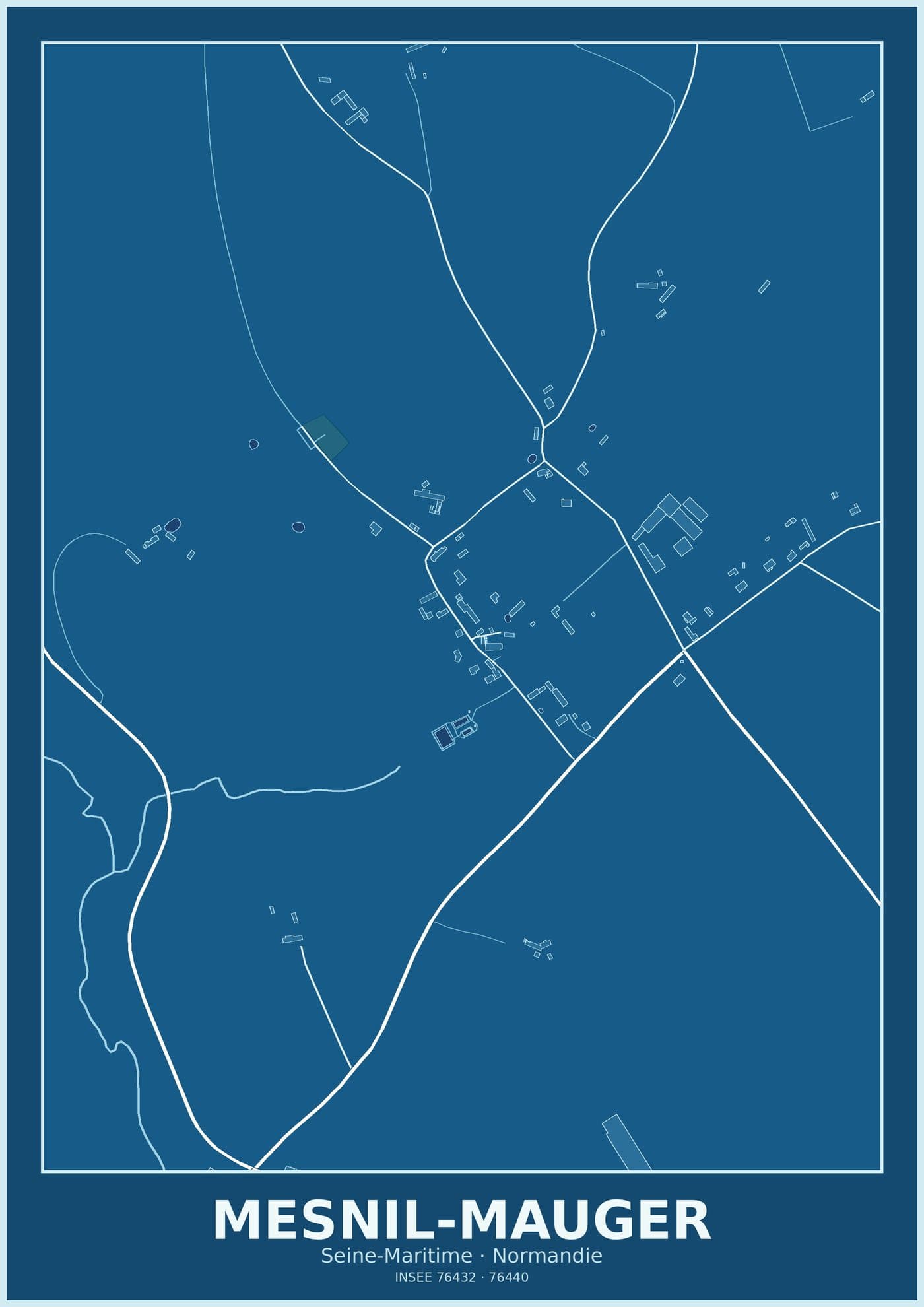 Plan de Mesnil-Mauger