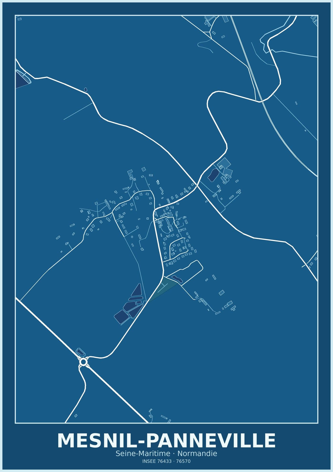 Plan de Mesnil-Panneville