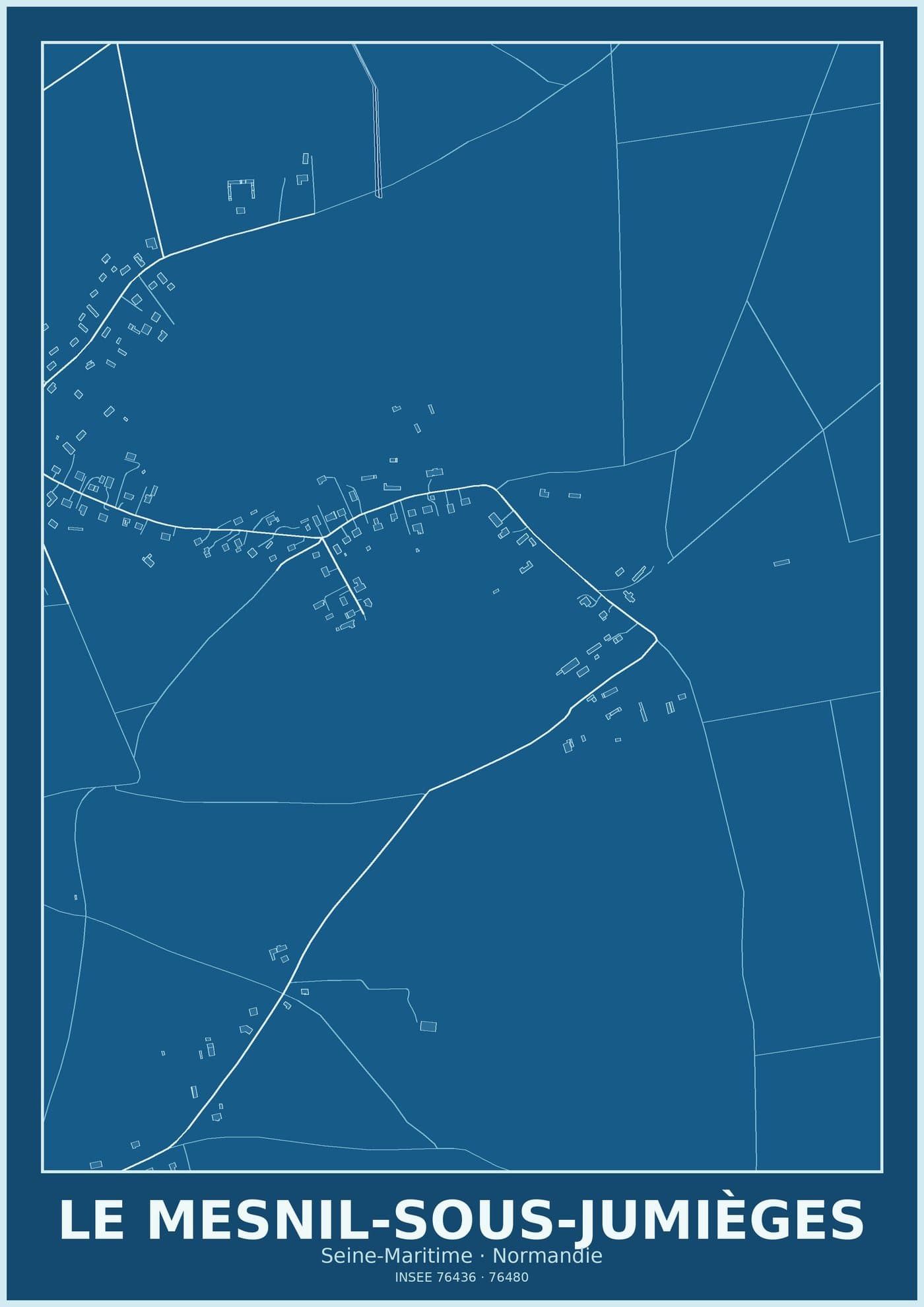 Plan du Mesnil-sous-Jumièges