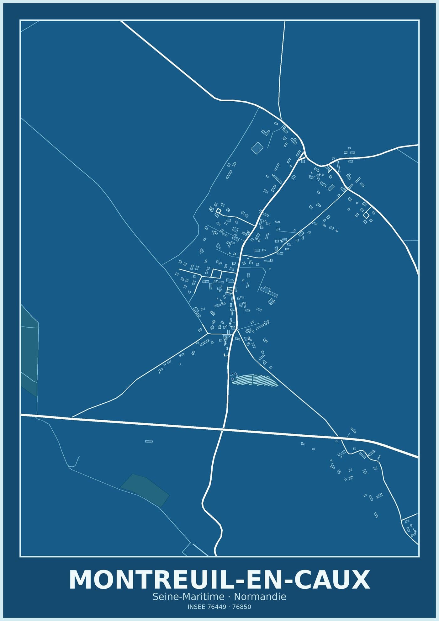 Plan de Montreuil-en-Caux