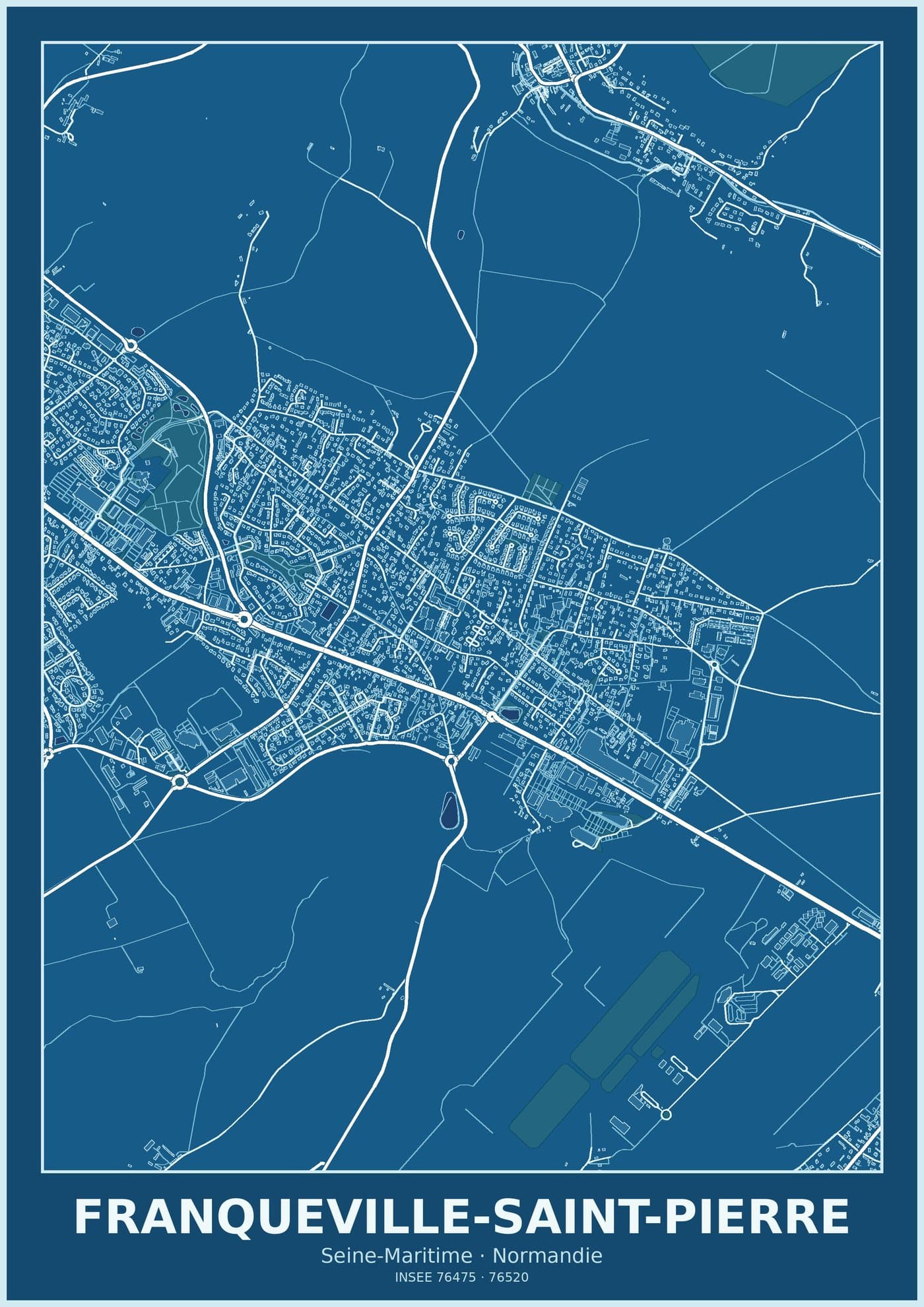 Plan de Franqueville-Saint-Pierre