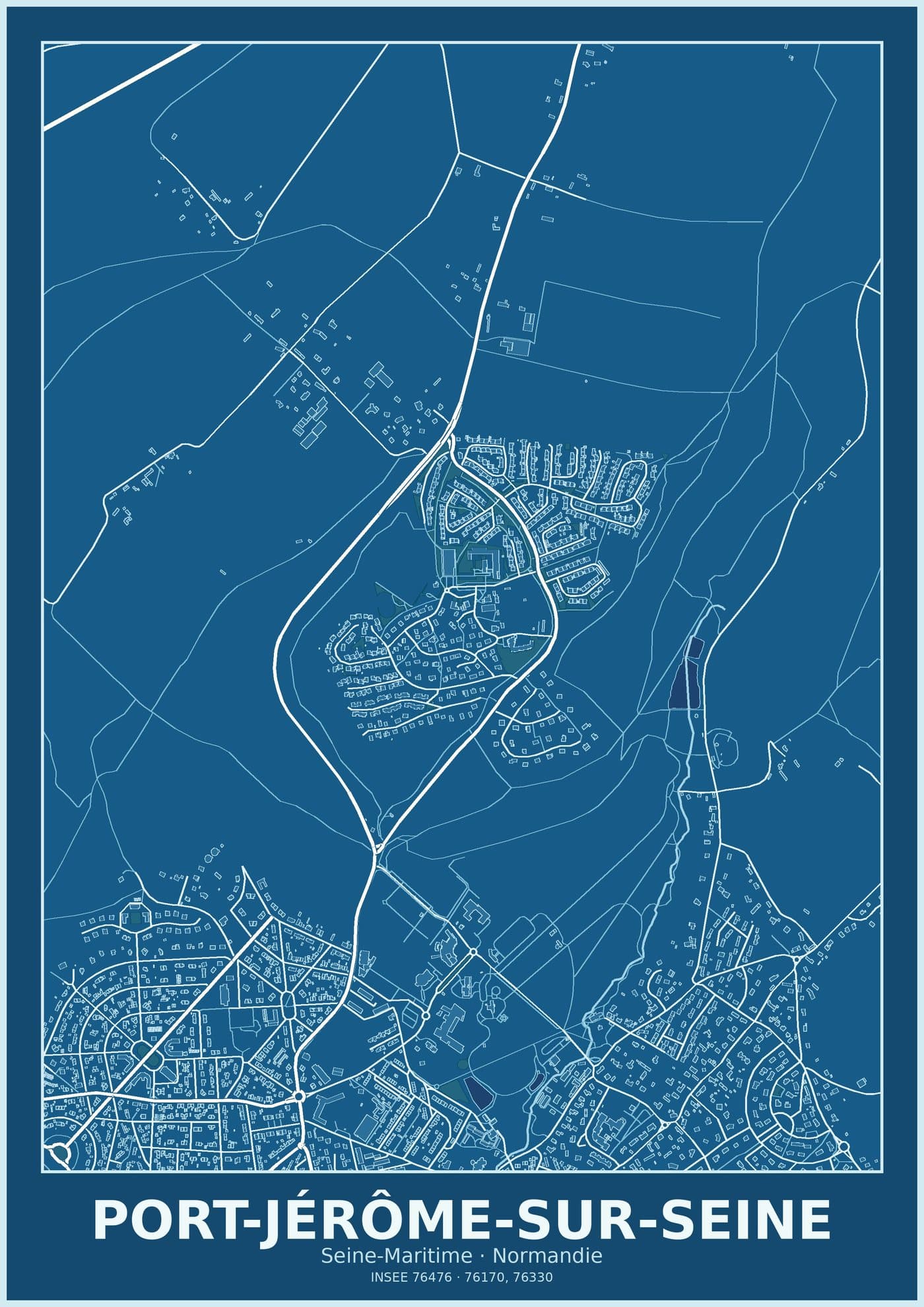 Plan de Port-Jérôme-sur-Seine