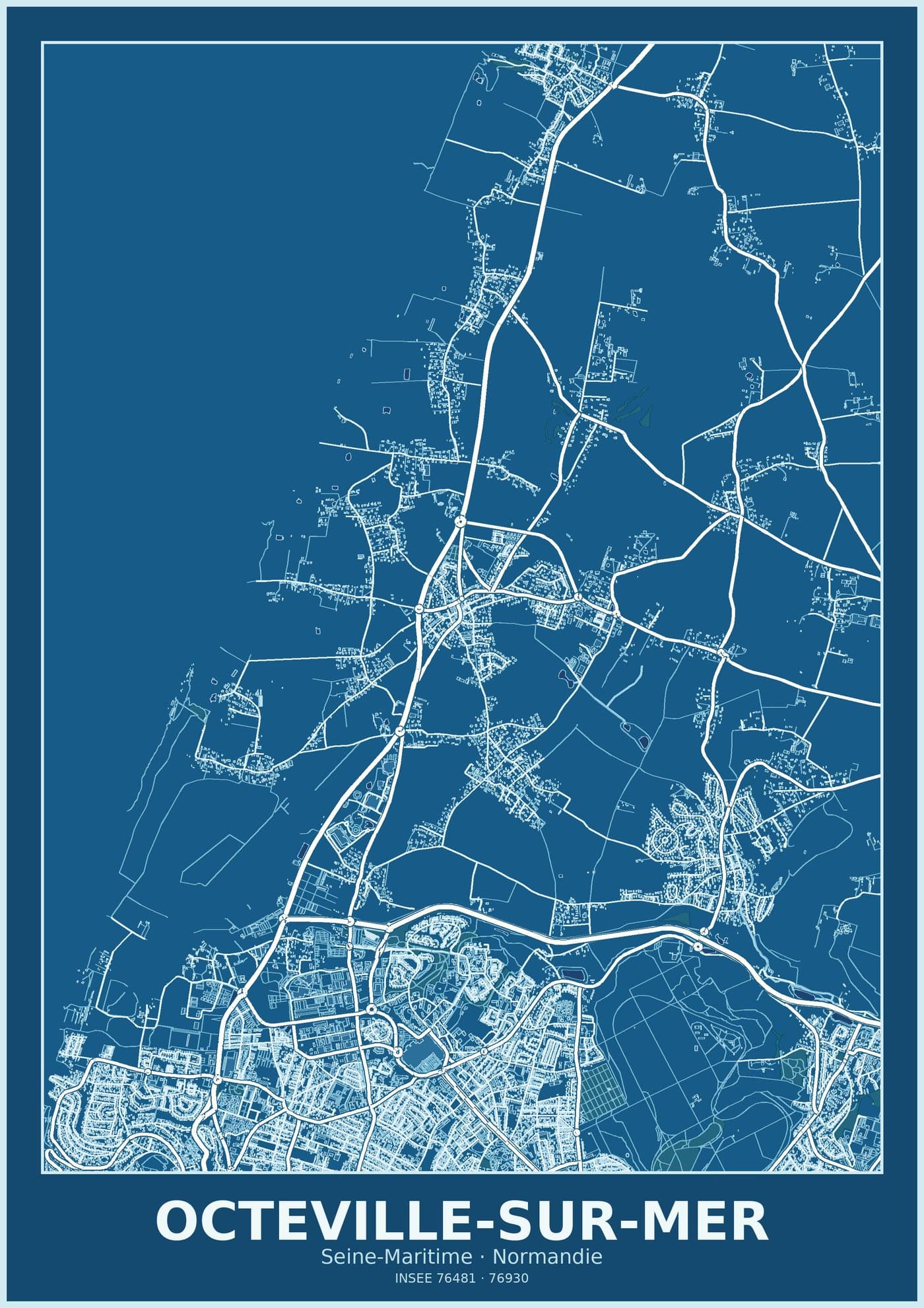 Plan d'Octeville-sur-Mer