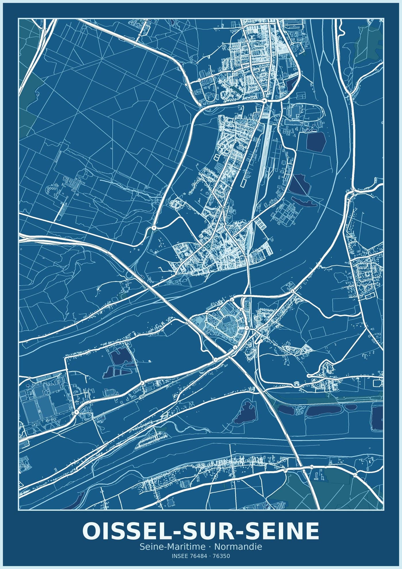 Plan d'Oissel-sur-Seine