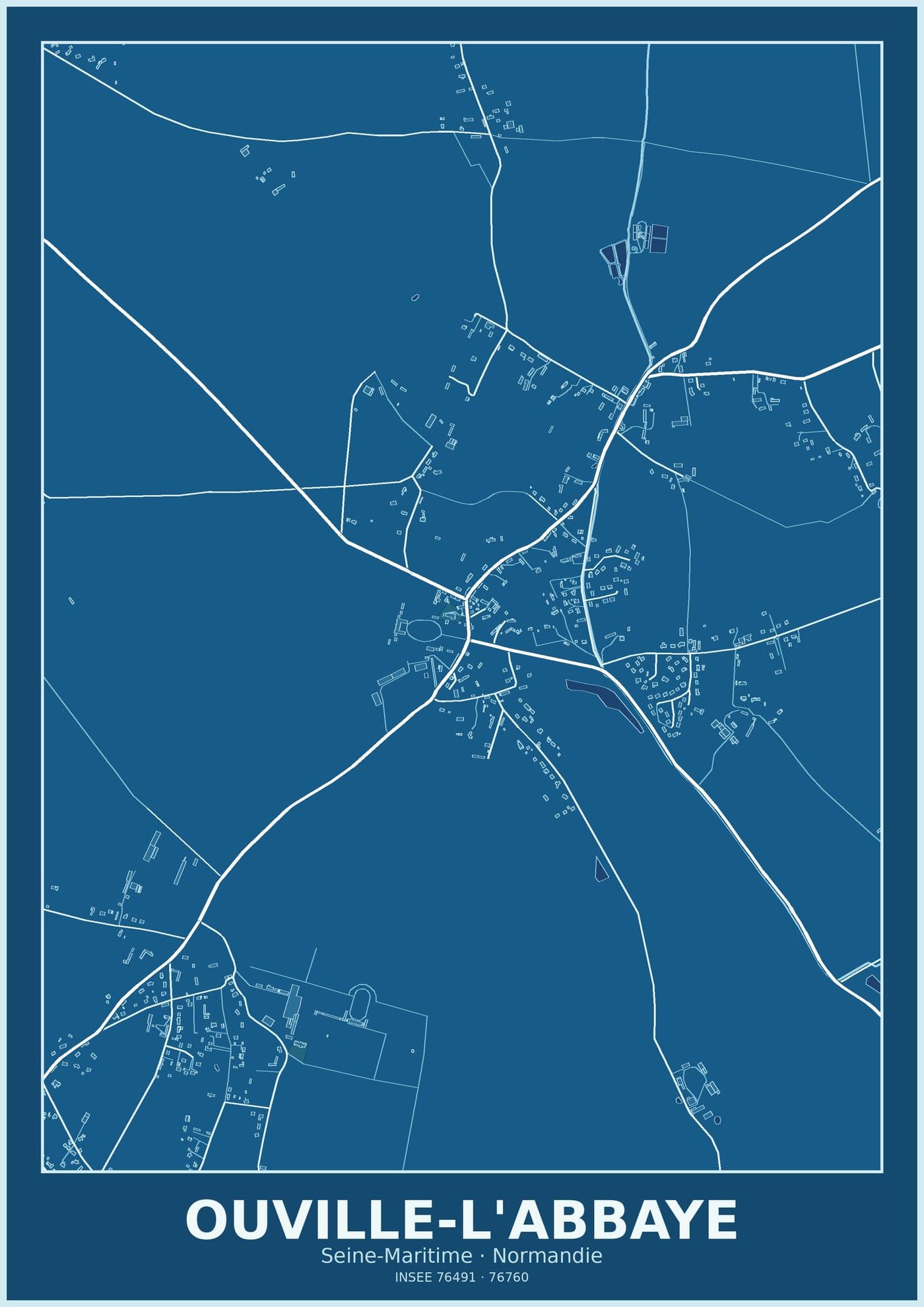 Plan d'Ouville-l'Abbaye