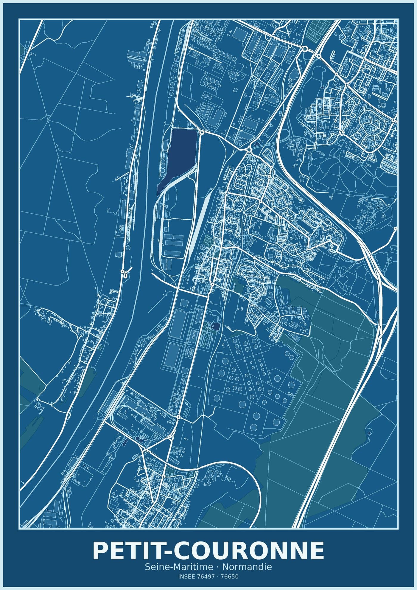 Plan de Petit-Couronne