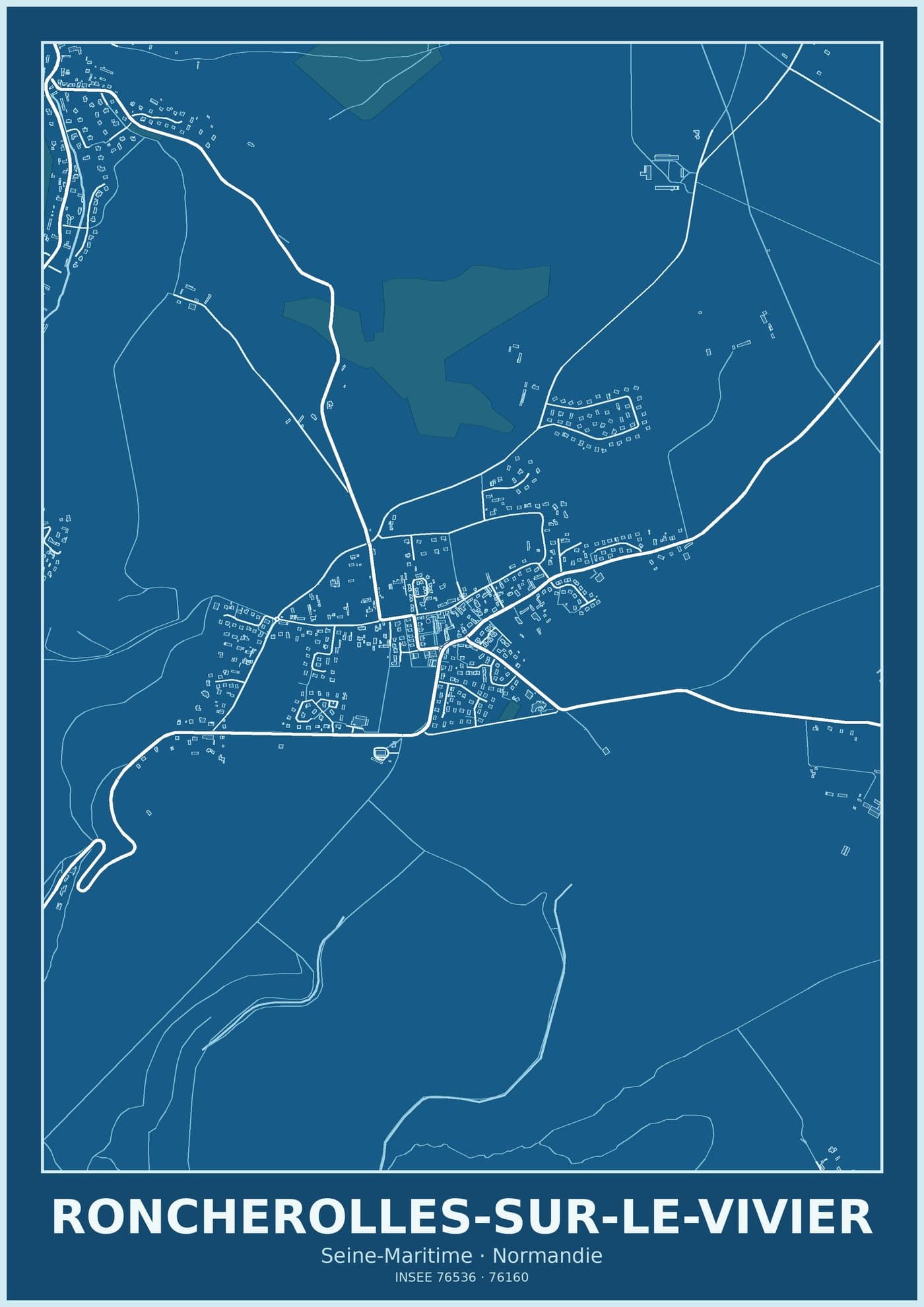 Plan de Roncherolles-sur-le-Vivier
