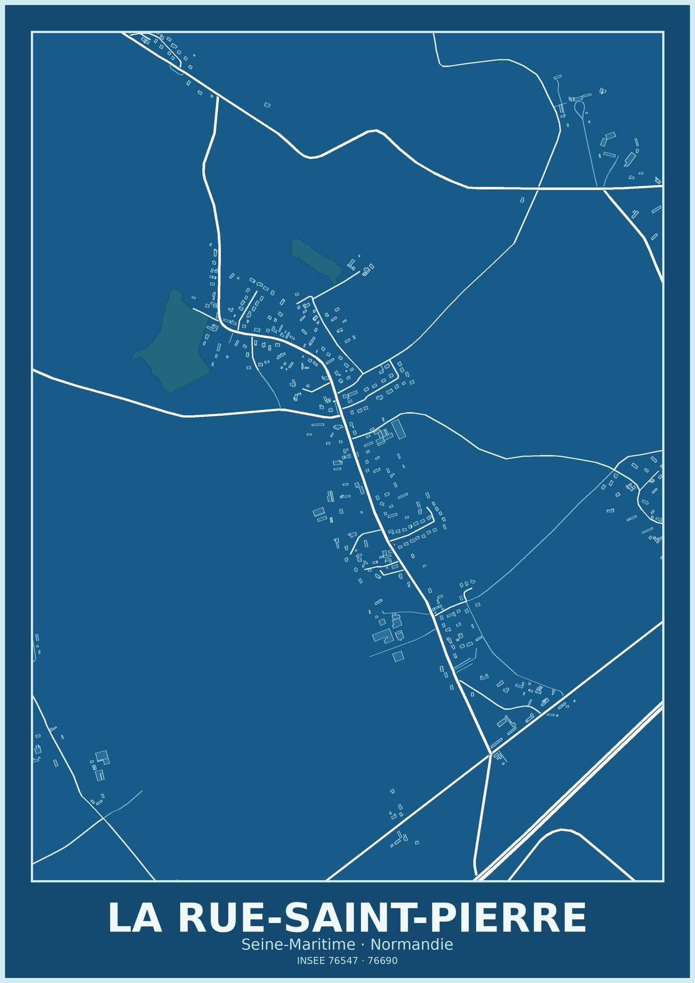 Plan de La Rue-Saint-Pierre