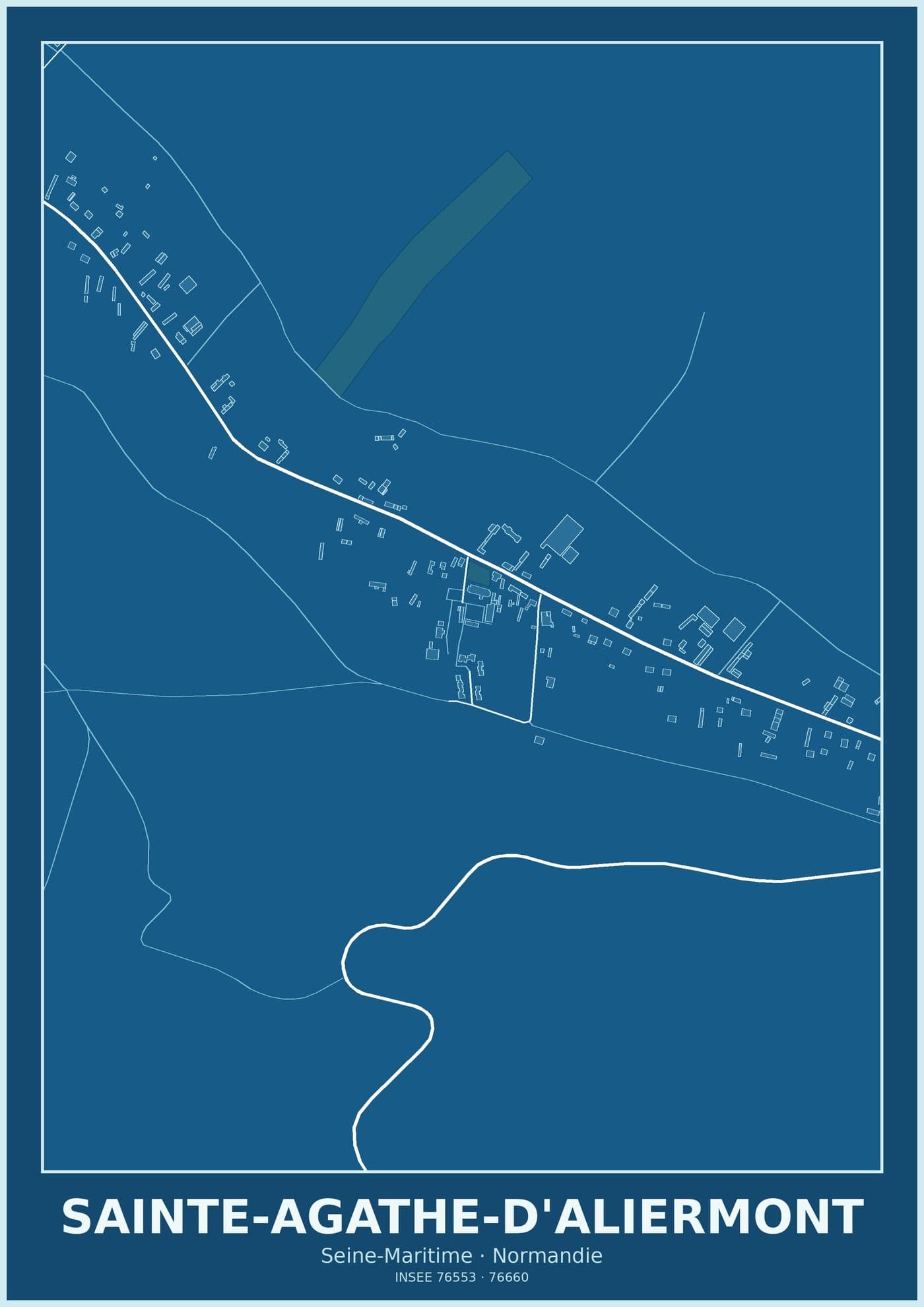Plan de Sainte-Agathe-d'Aliermont