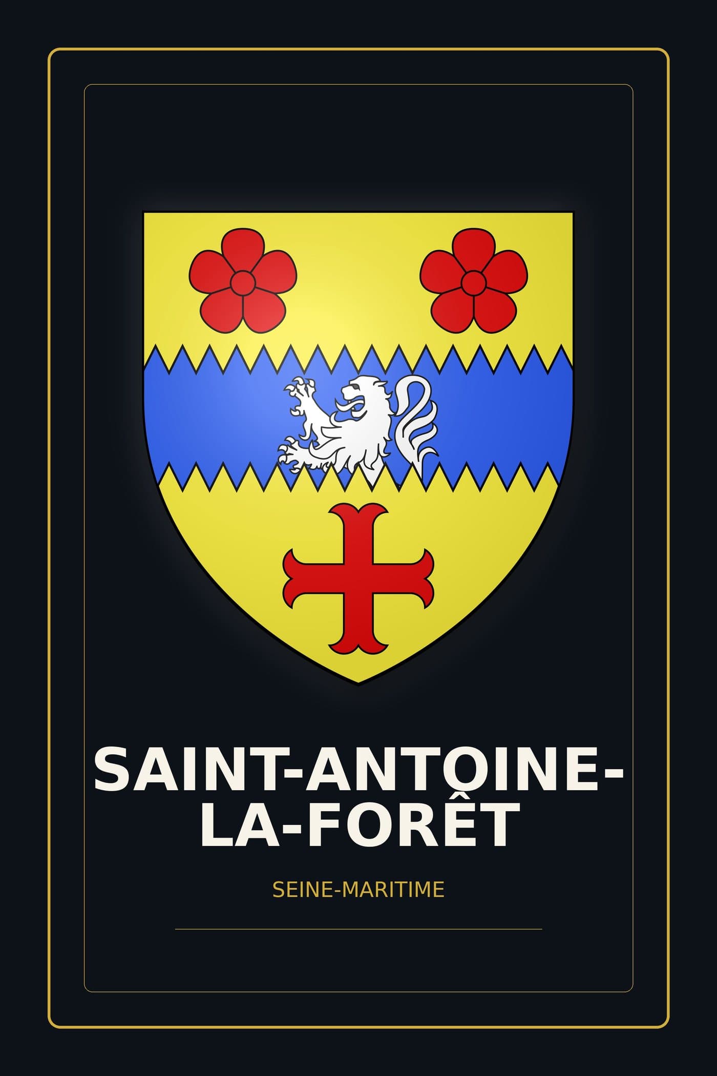Blason de Saint-Antoine-la-Forêt