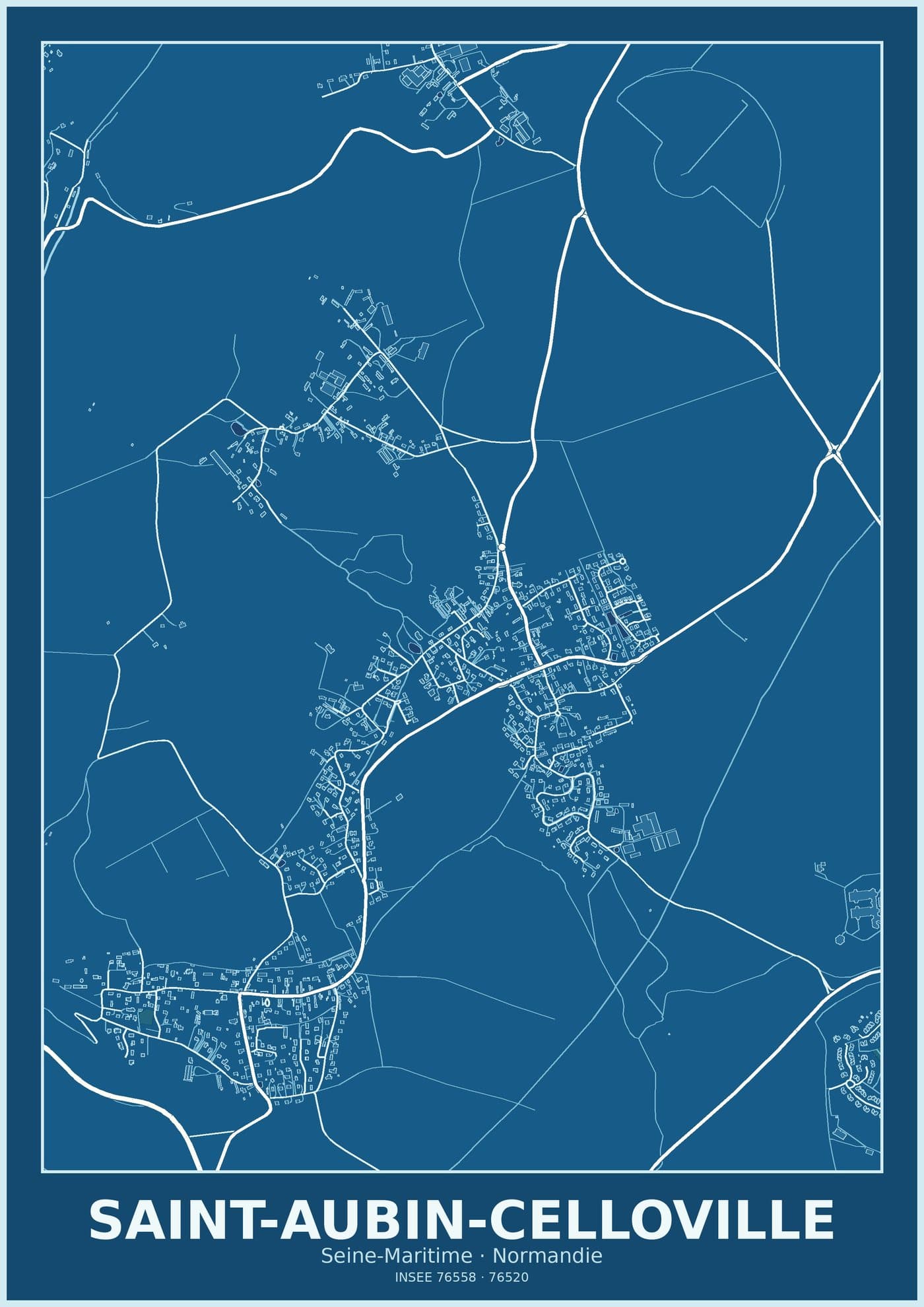 Plan de Saint-Aubin-Celloville