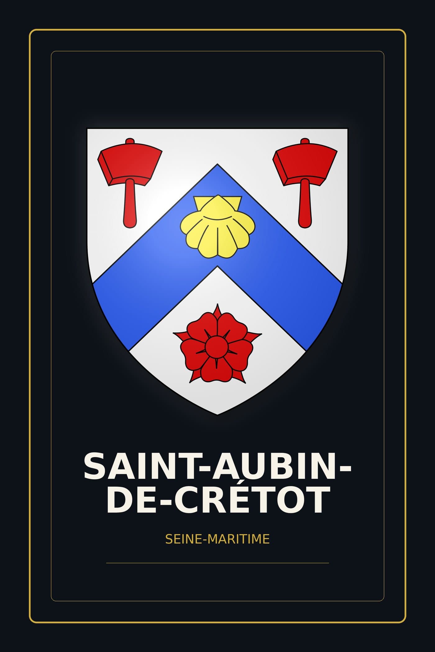 Blason de Saint-Aubin-de-Crétot