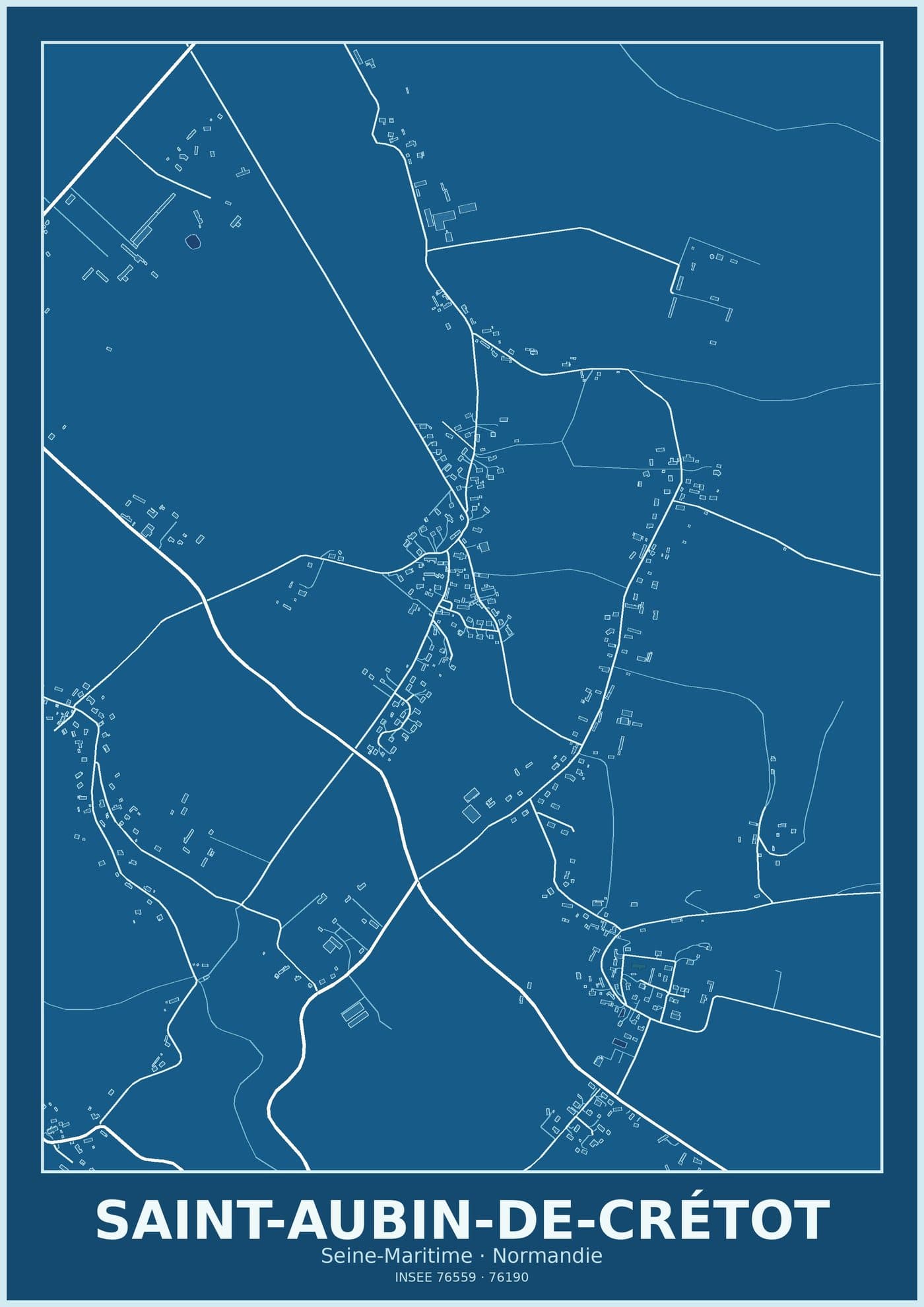 Plan de Saint-Aubin-de-Crétot