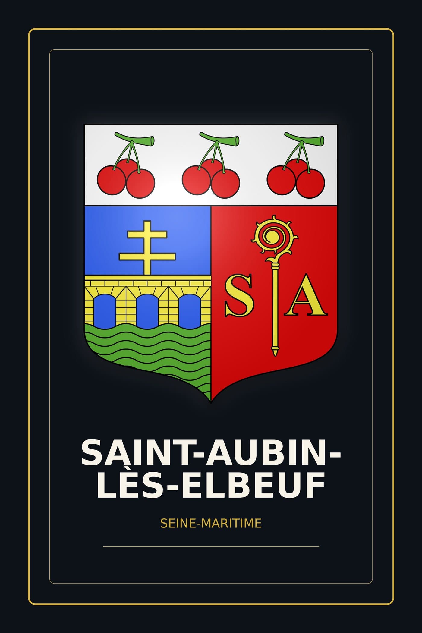 Blason de Saint-Aubin-lès-Elbeuf