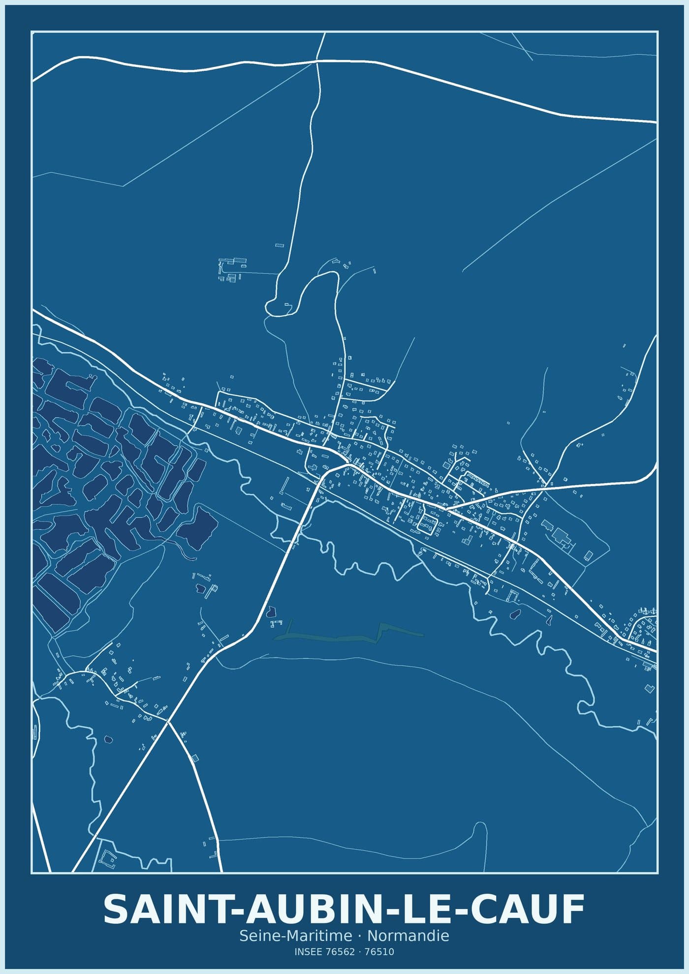 Plan de Saint-Aubin-le-Cauf