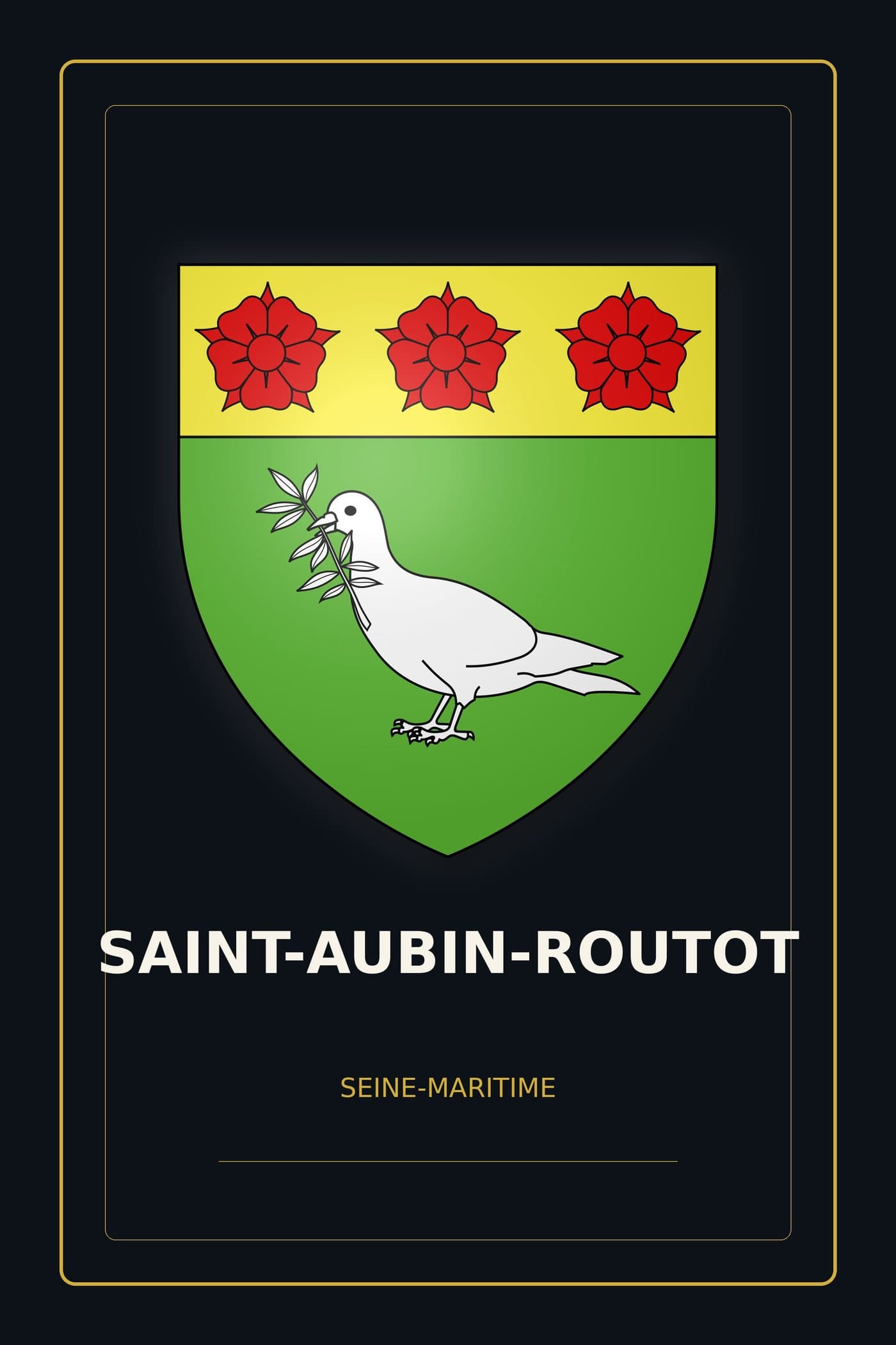 Blason de Saint-Aubin-Routot
