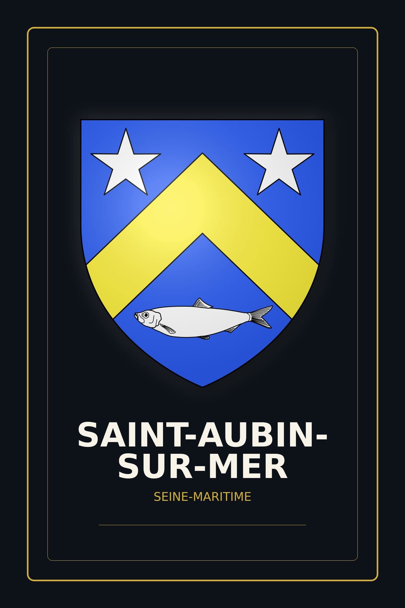 Blason de Saint-Aubin-sur-Mer