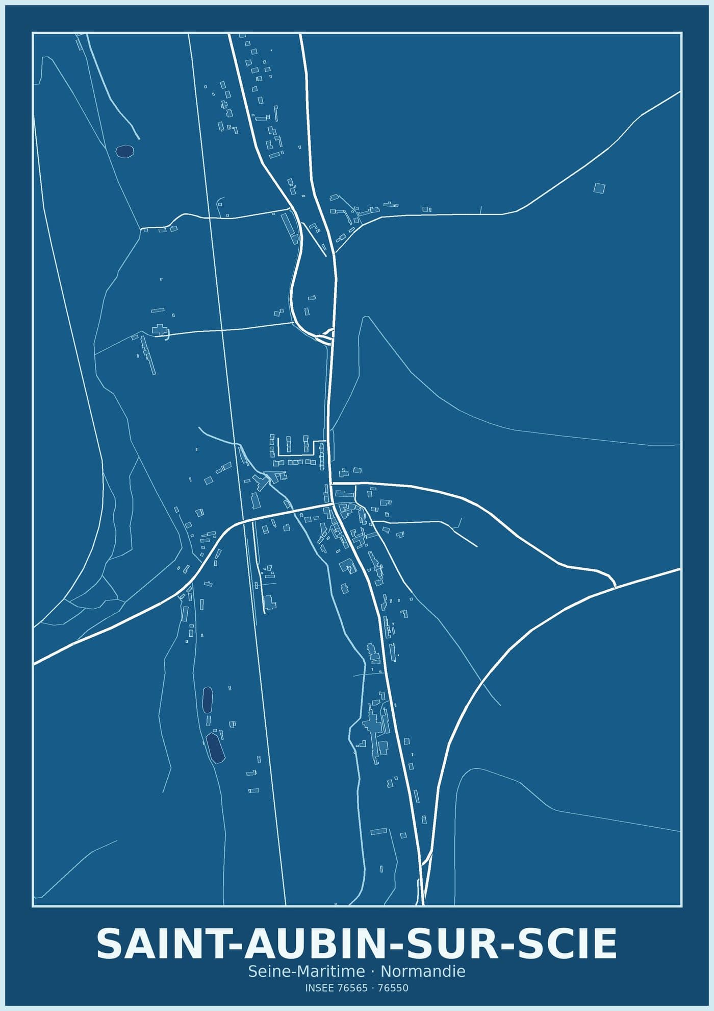 Plan de Saint-Aubin-sur-Scie