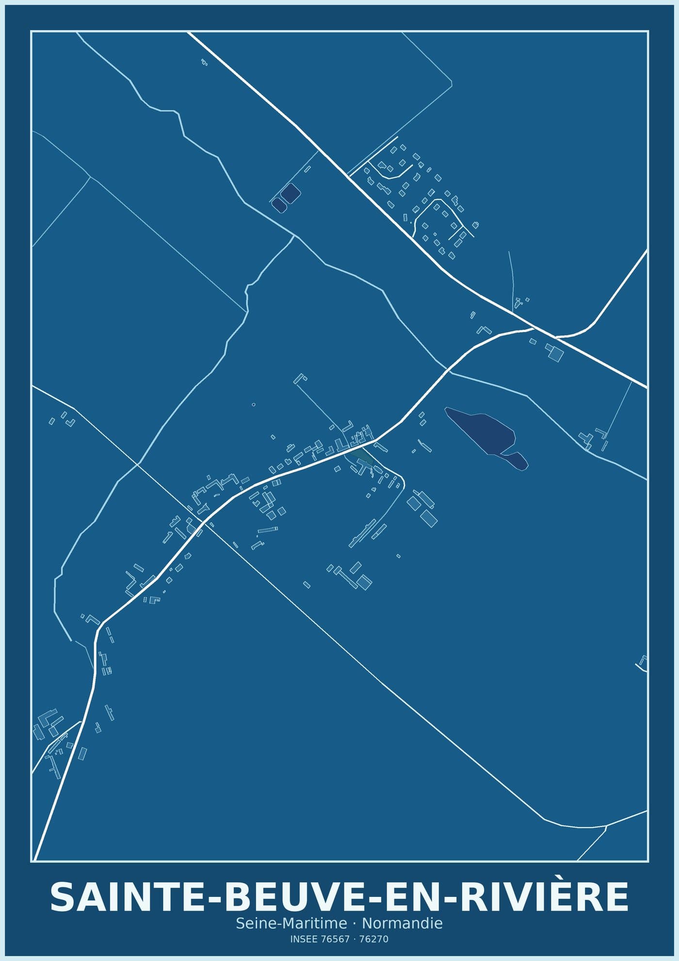 Plan de Sainte-Beuve-en-Rivière