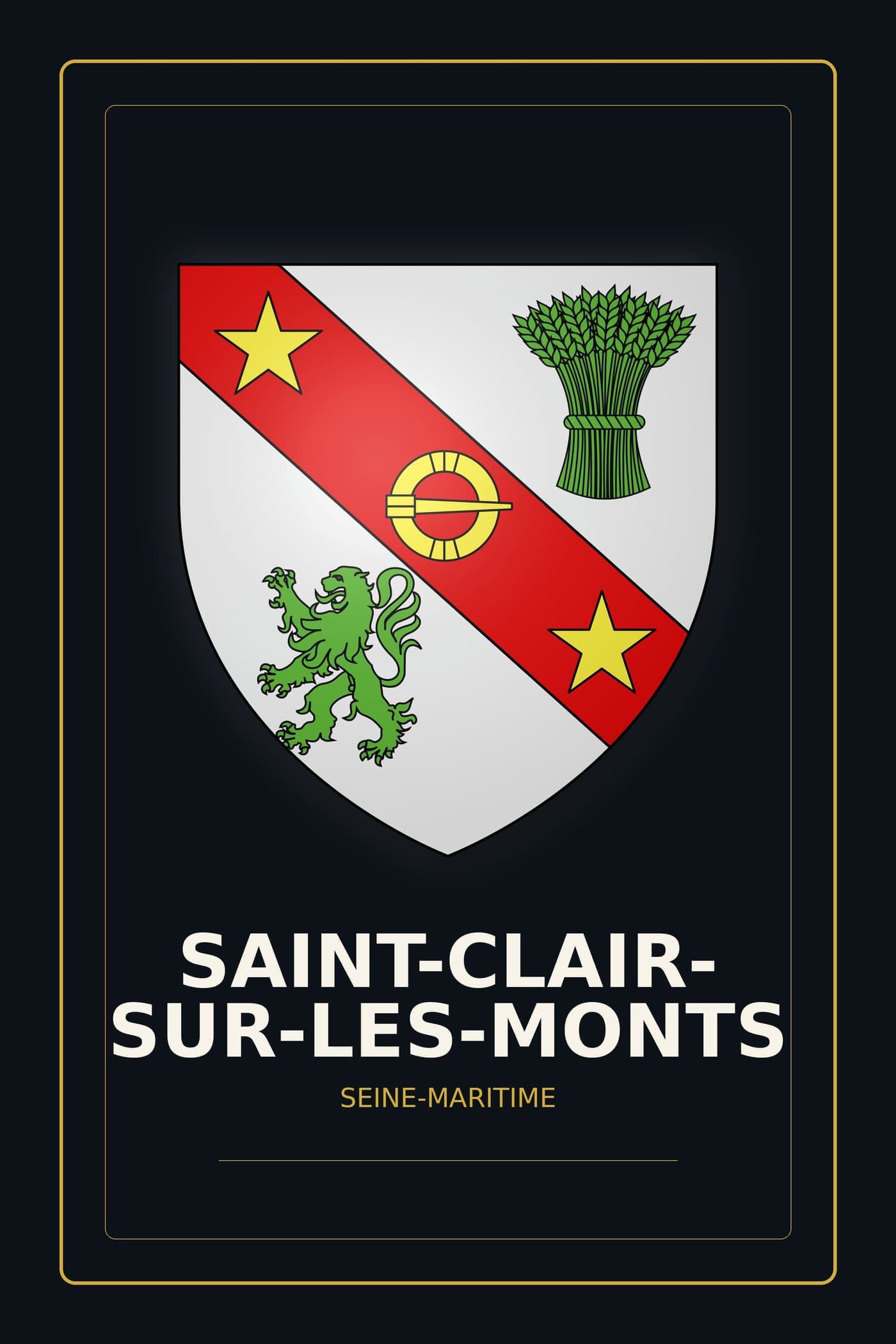 Blason de Saint-Clair-sur-les-Monts