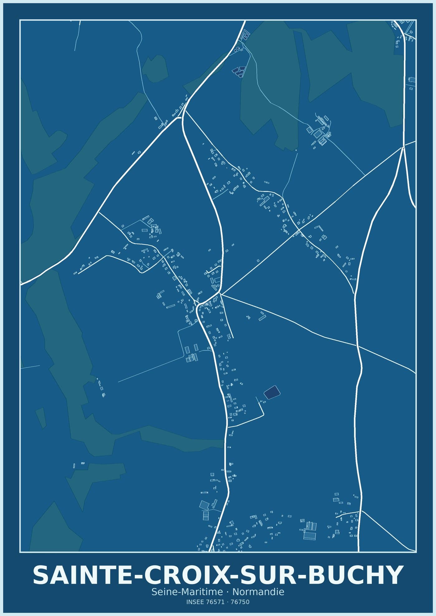 Plan de Sainte-Croix-sur-Buchy