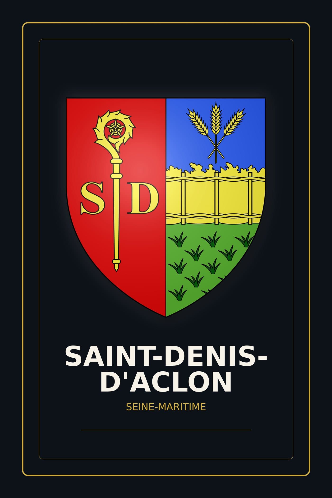 Blason de Saint-Denis-d'Aclon