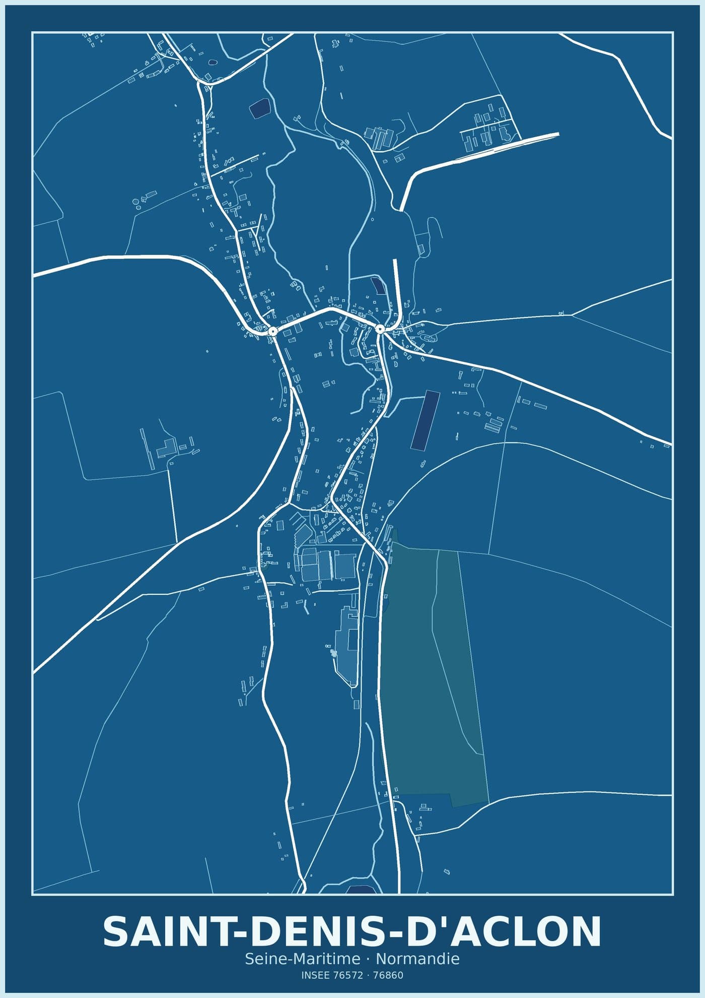 Plan de Saint-Denis-d'Aclon