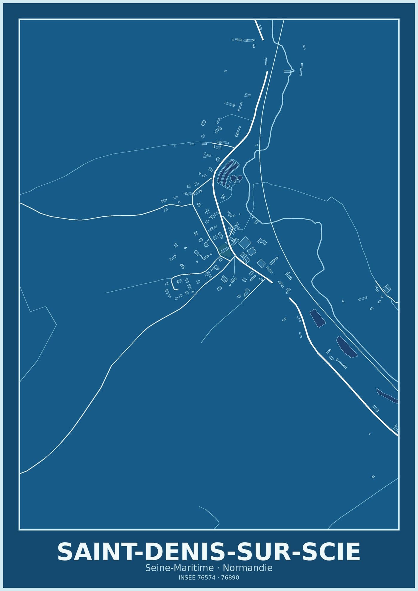 Plan de Saint-Denis-sur-Scie